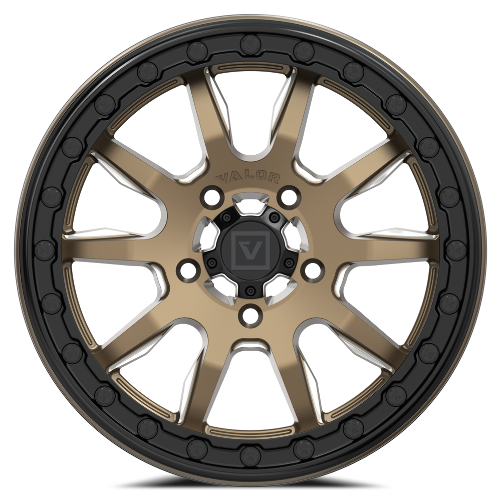 V15 Beadlock UTV Wheel Beadlock Satin Bronze
