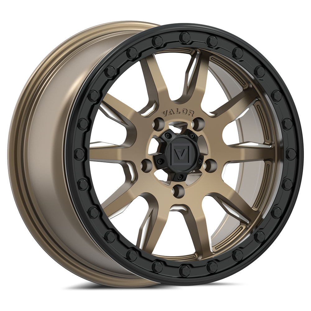 V15 Beadlock UTV Wheel Beadlock Satin Bronze