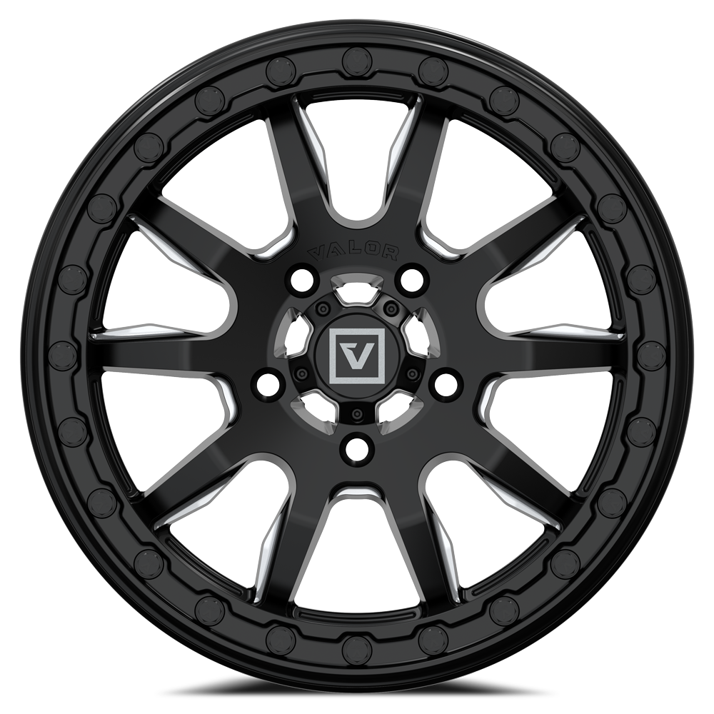 V15 Beadlock UTV Wheel Satin Black