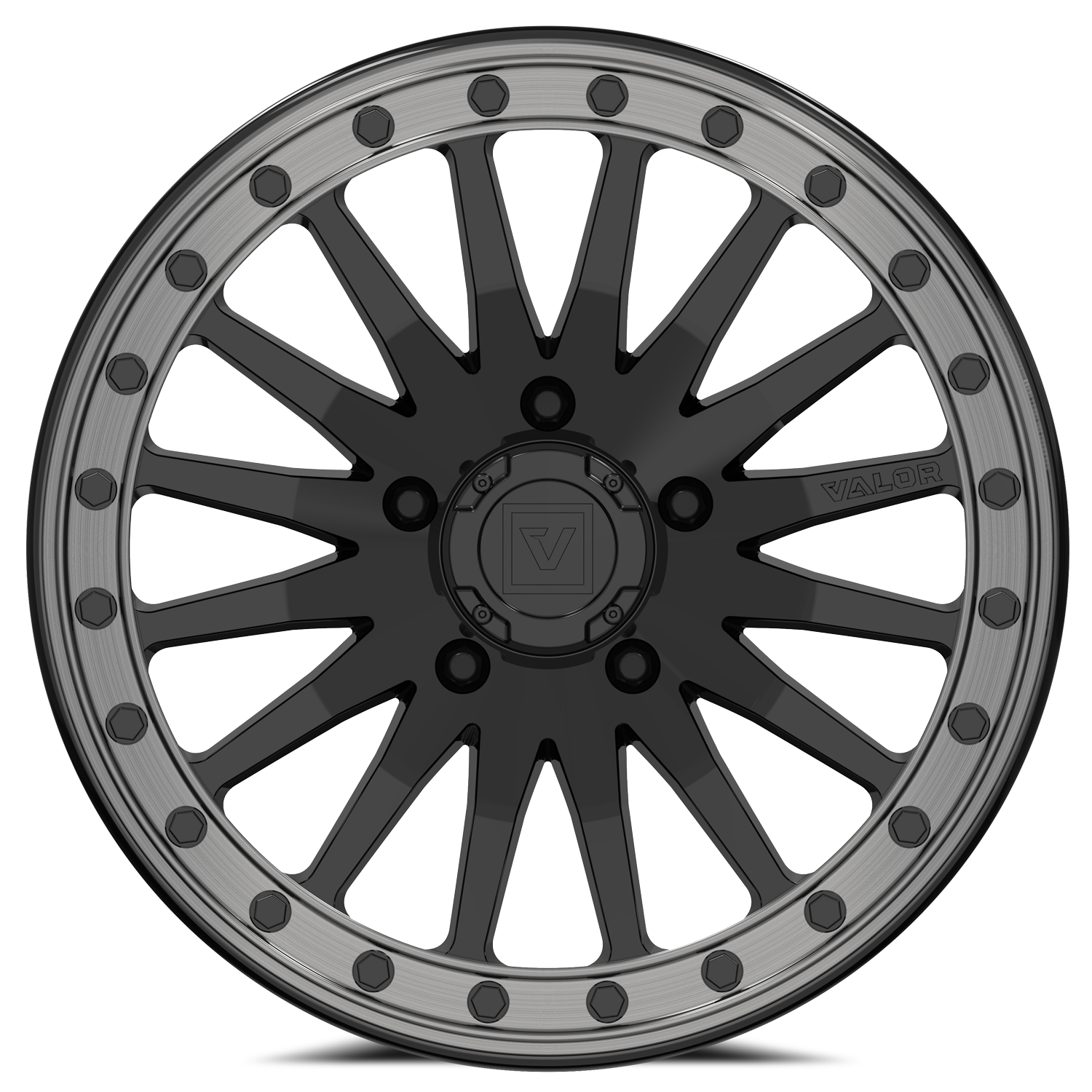 V06 Beadlock UTV Wheel Gloss Black