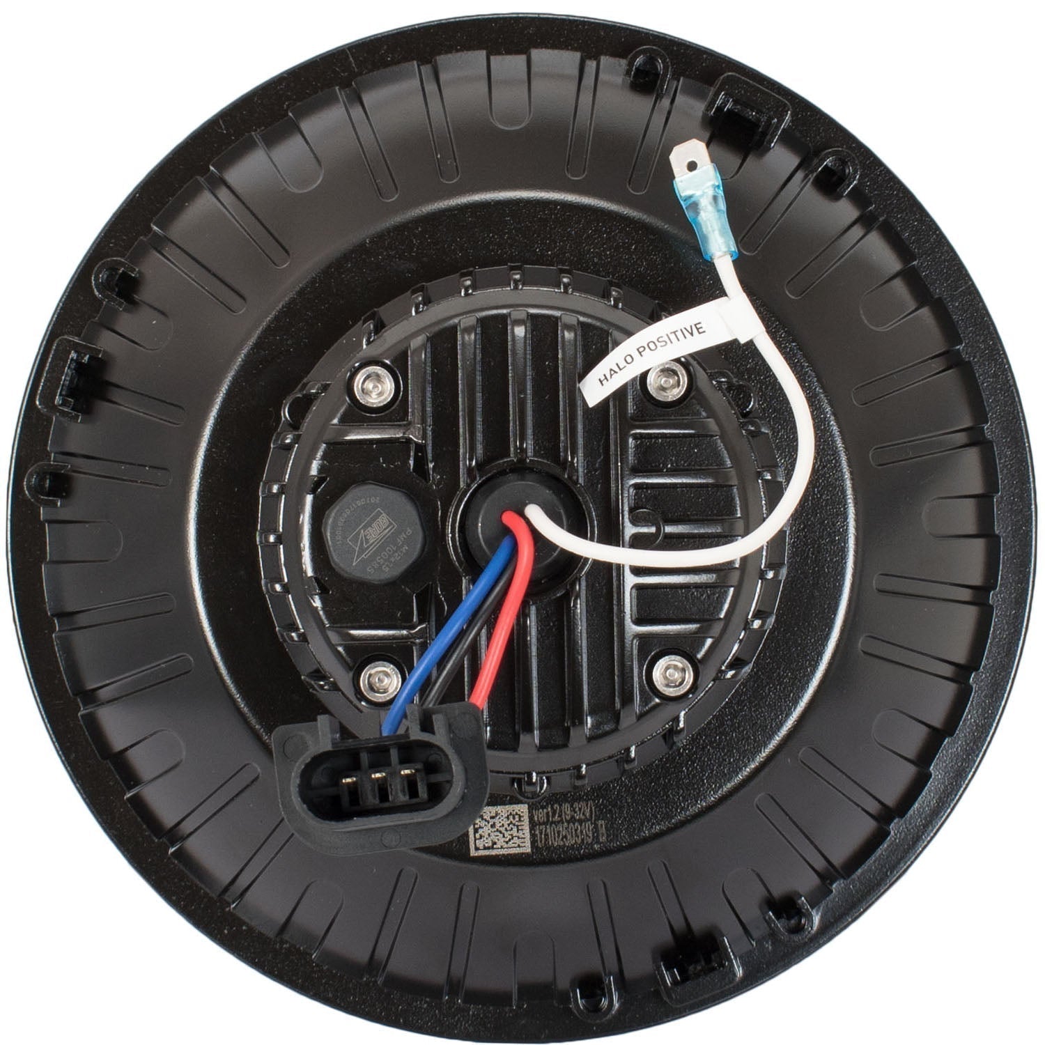 5.75" XMC Motorcycle LED Black Chrome | Amber Halo