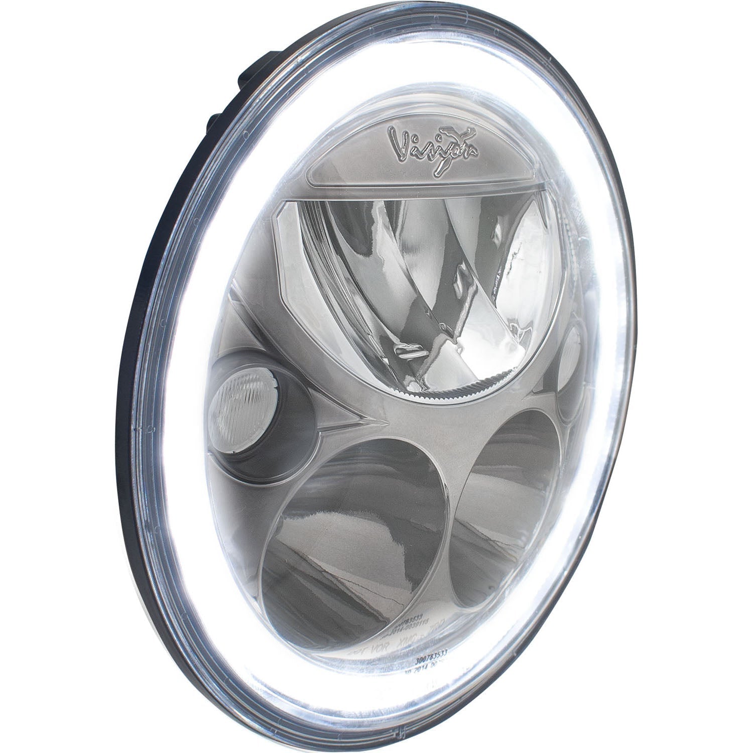 5.75" XMC Motorcycle LED Black Chrome | White Halo