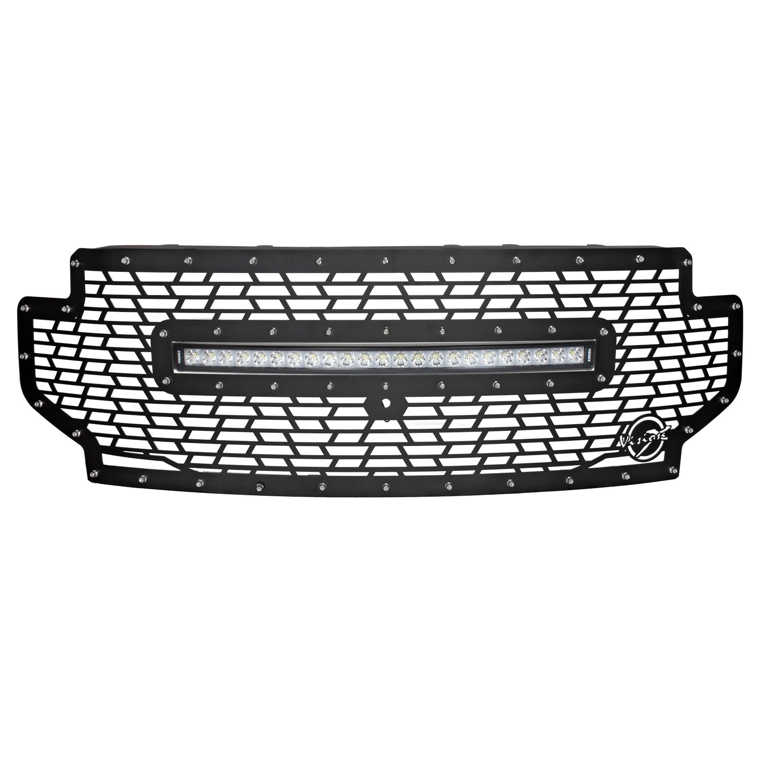 2020+ Ford Superduty Light Bar Grille (with XPL Curved Light Bar)