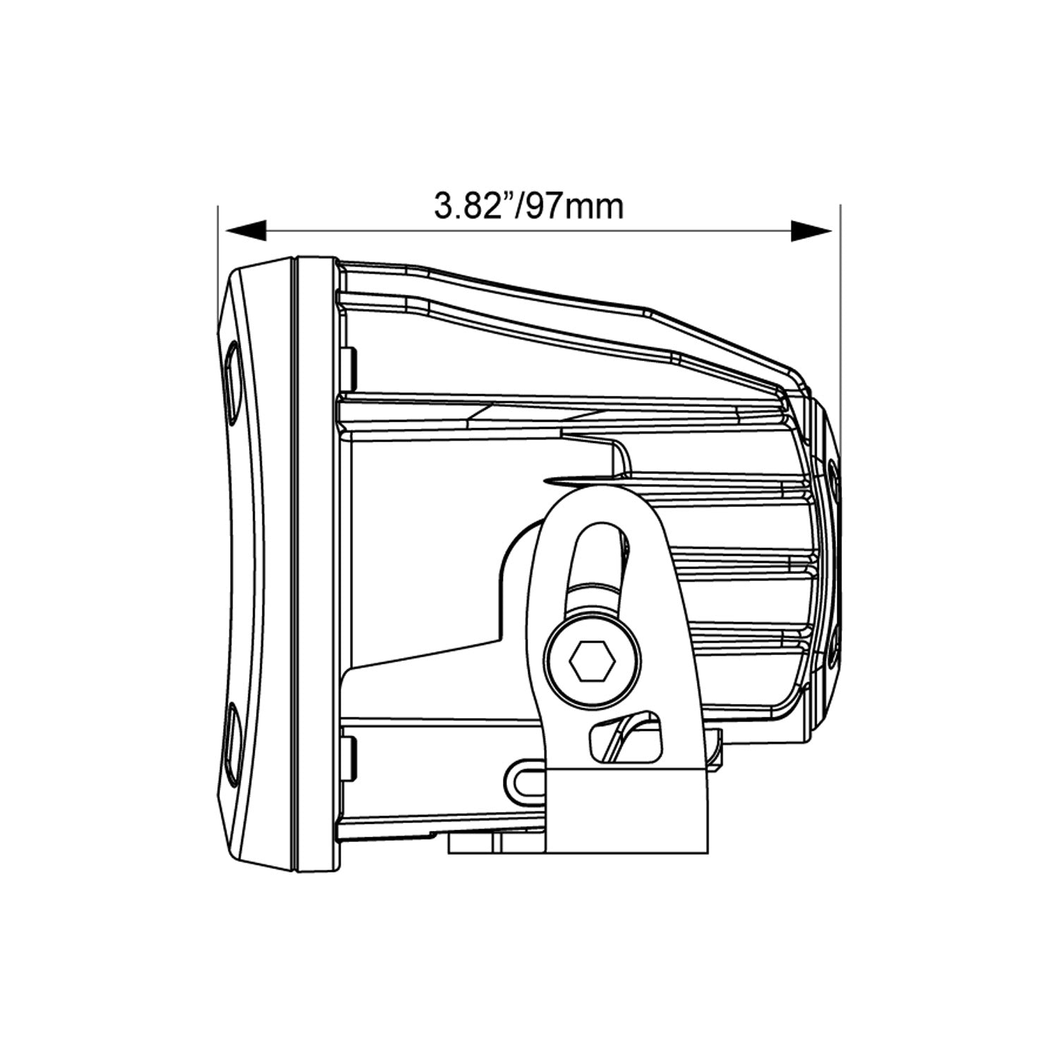 3.7" Optimus Round 60º Beam LED Light