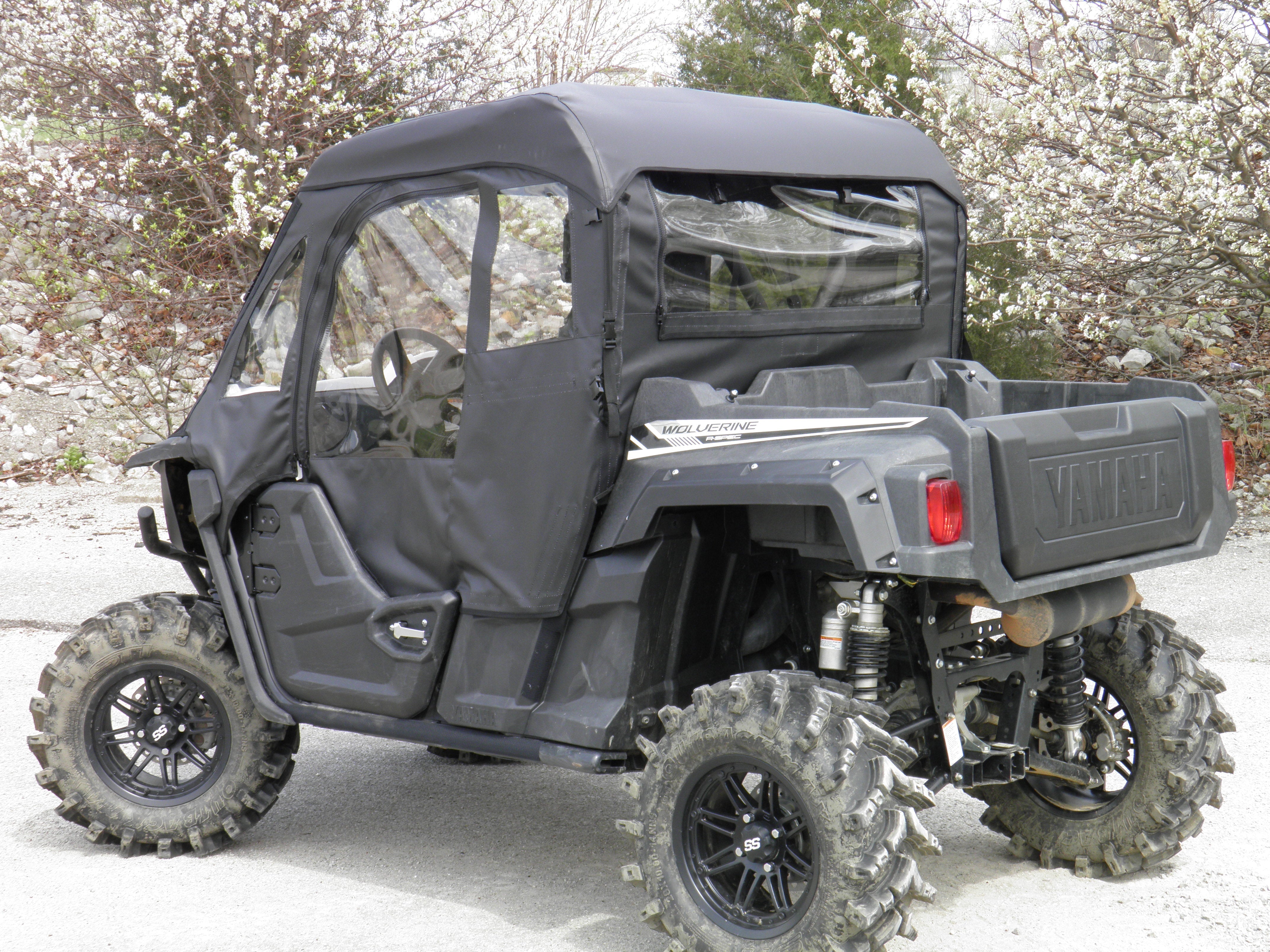 Yamaha Wolverine - Full Cab Enclosure with Vinyl Windshield (Half Doors)