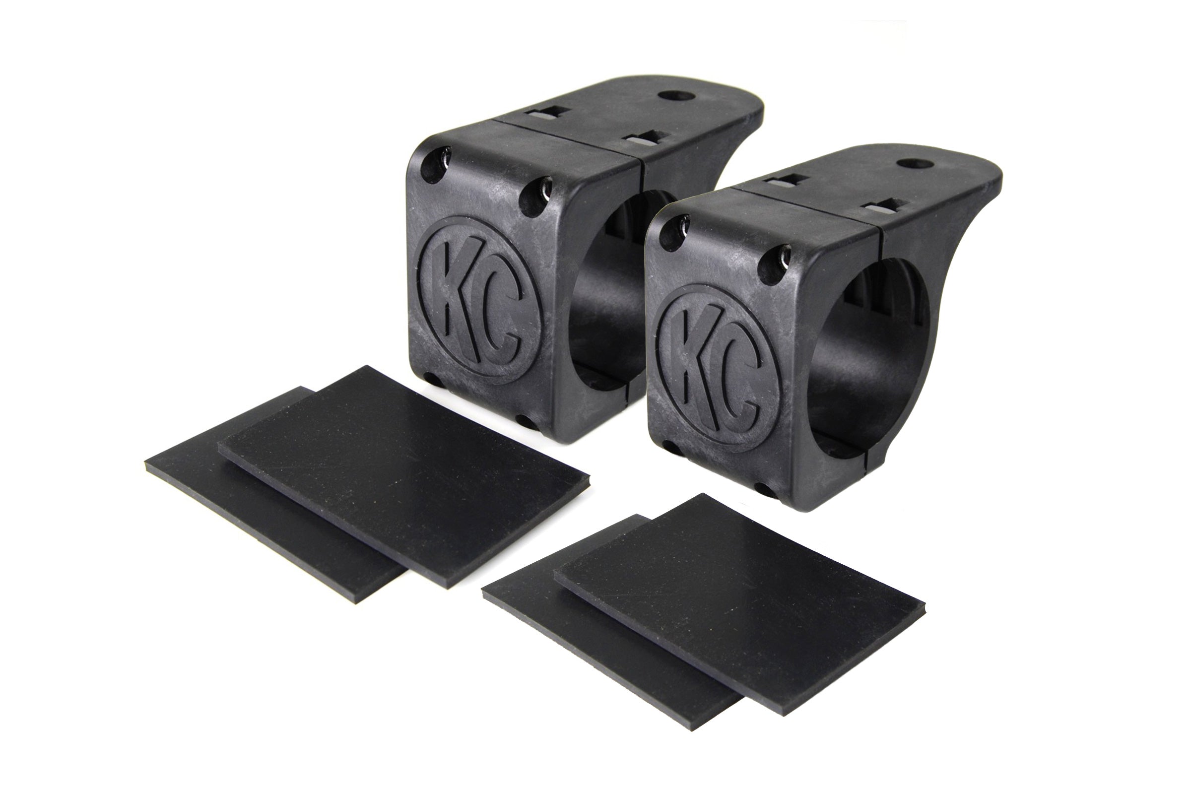 Bracket Set - Tube Clamp Light Mount - Rubber Adjustment Shims - 2.25" - 2.5" - #73081