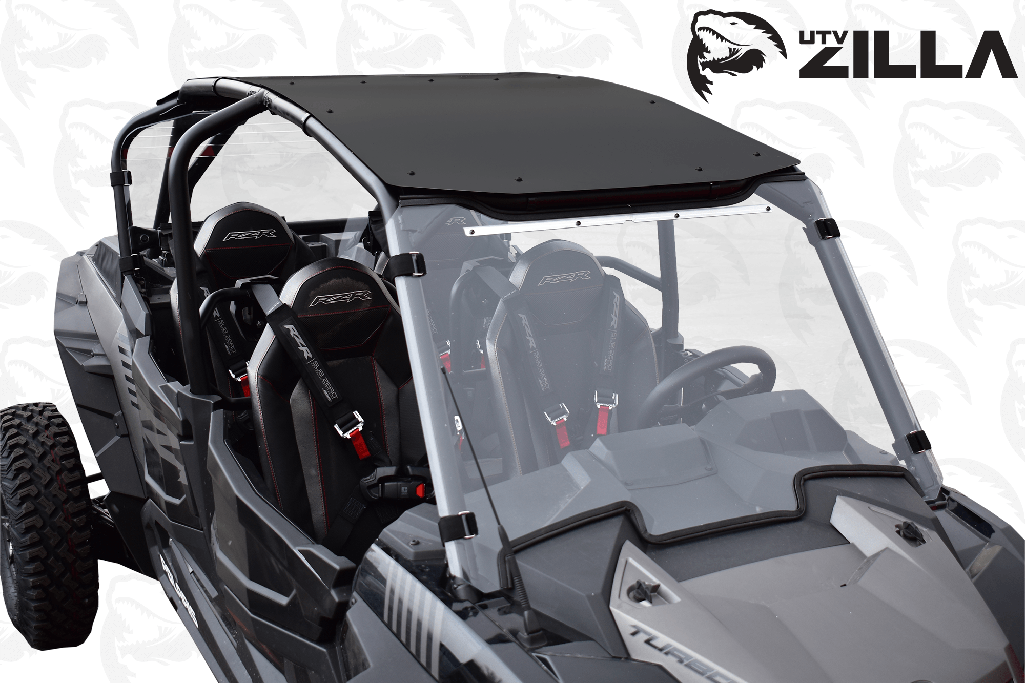 Black Aluminum Roof for RZR 4 Turbo S