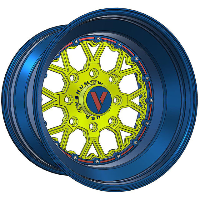 V-3 UTV Wheels Billet Aluminum Lightweight For Can Am Rzr Yxz