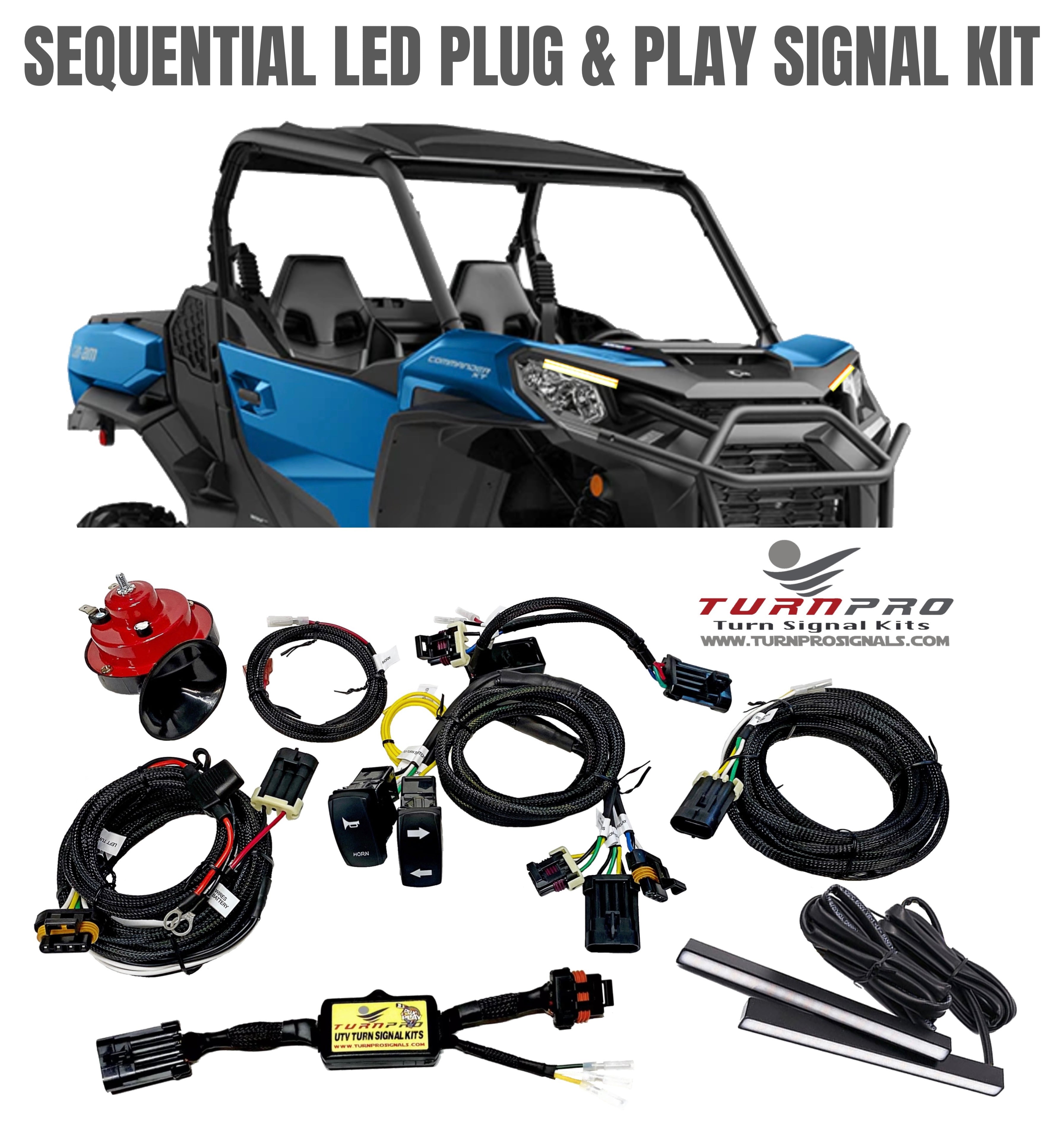 Canam Commander Models Sequential LED Plug & Play Signal System