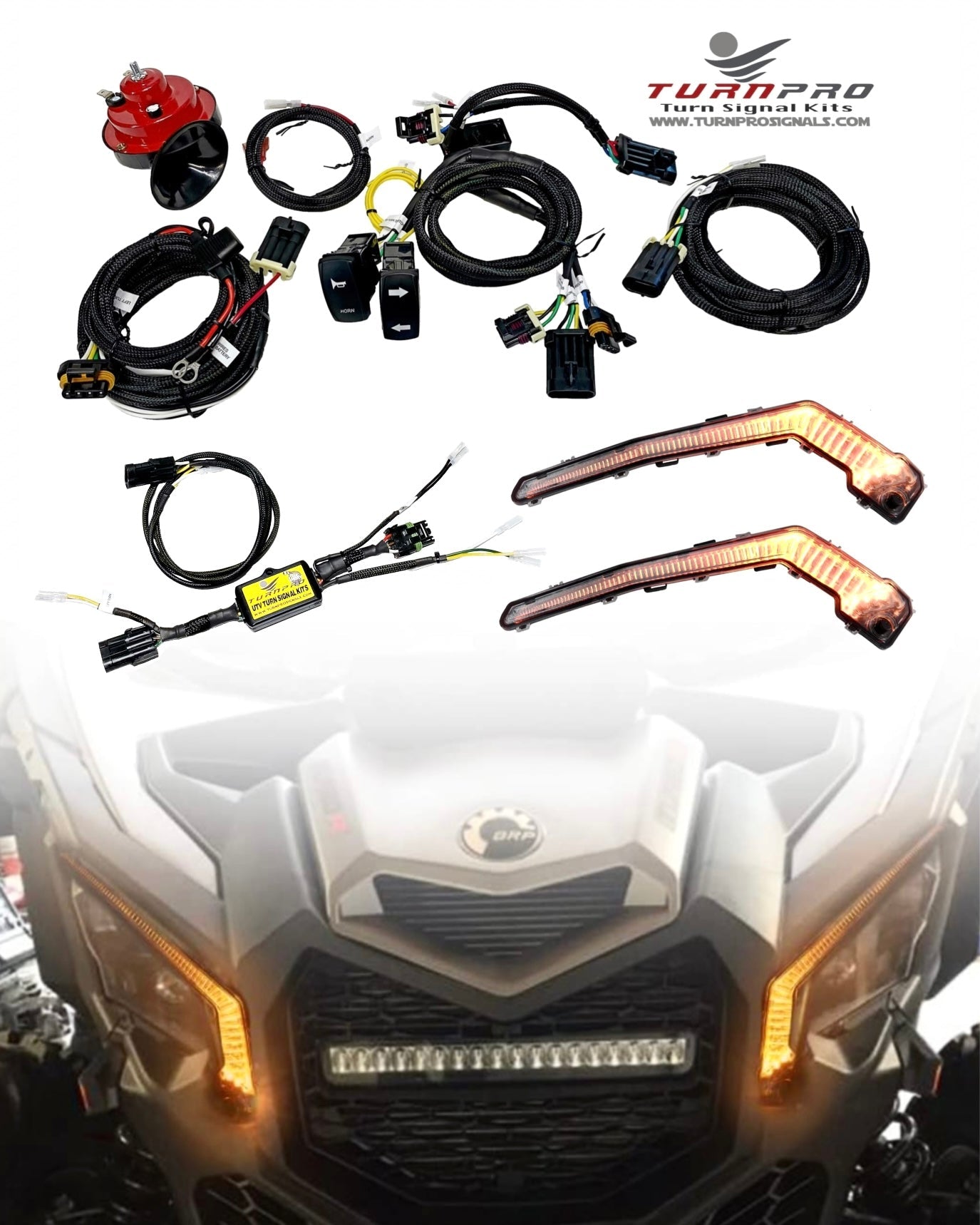 2018-24 Canam Maverick Eyebrow Light Plug & Play Signal System