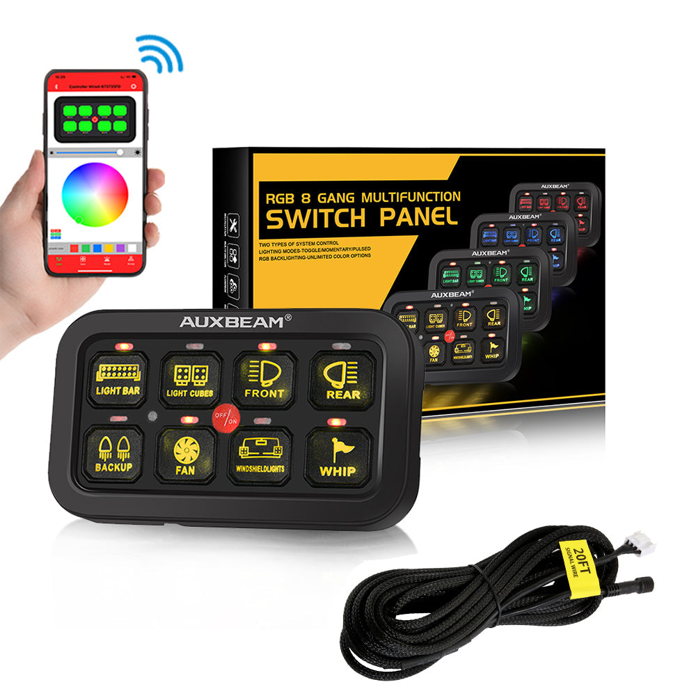 AR-800 RGB Switch Panel with APP, Toggle/ Momentary/ Pulsed Mode Supported