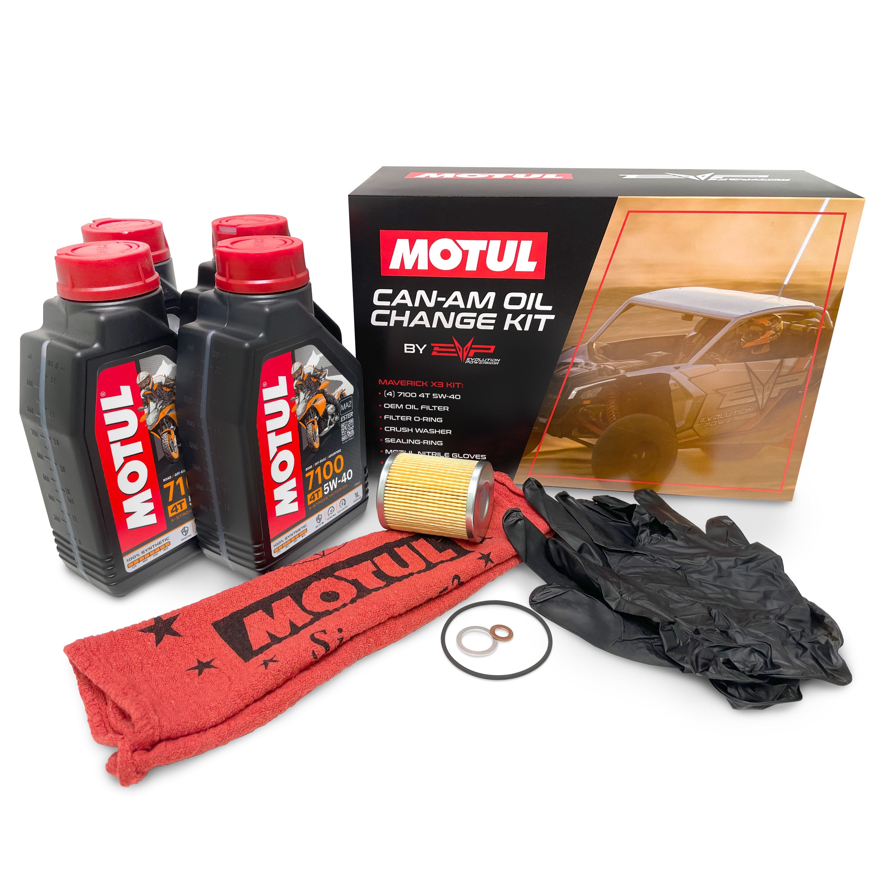 EVP Motul Oil Change Kits for Can Am Maverick X3