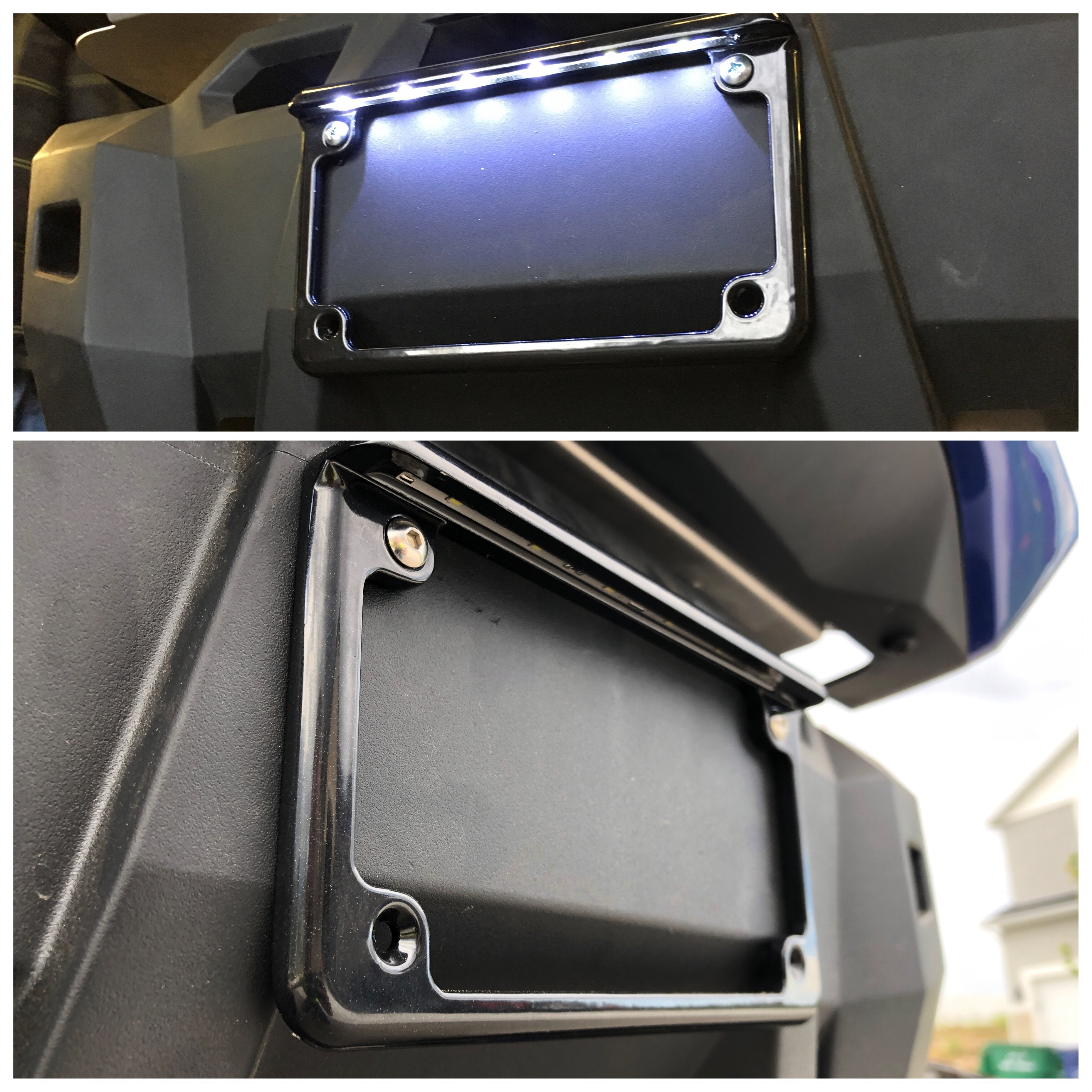 License Plate Frame Kit with Integrated LEDs
