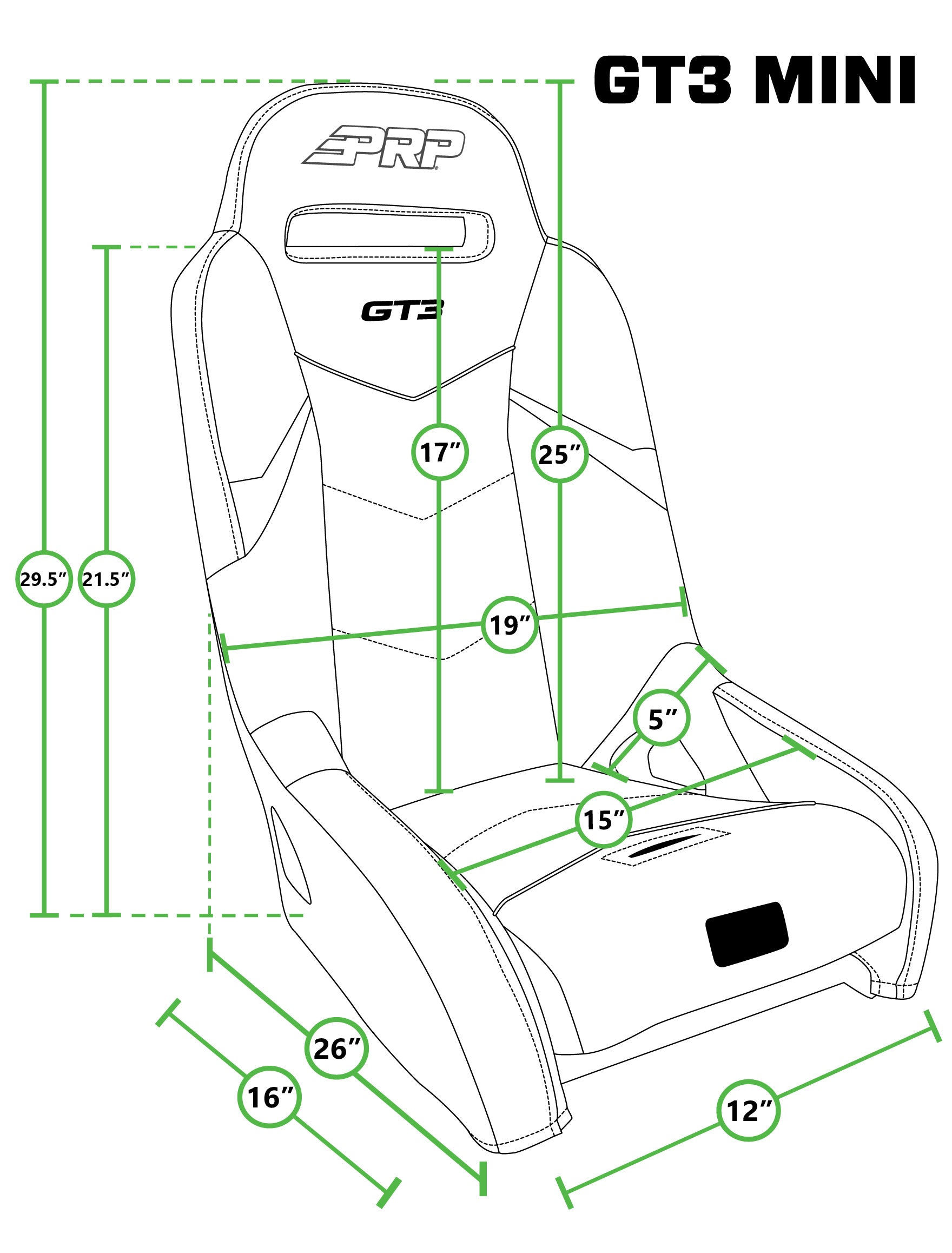 GT3 MINI SUSPENSION SEAT