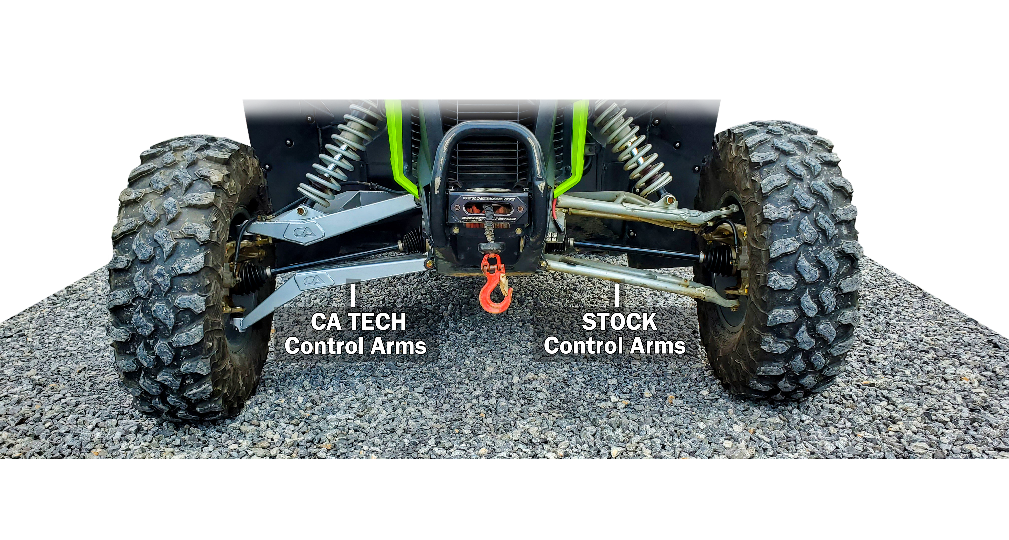 Our control arms are laser cut from 4130 chromoly then CNC broke for extremely high quality and accuracy. We've meticulously designed our control arms to be a problem solving bullet proof solution for your Talon. Our arms solve all the common and weak points that typically cause failures on OEM arms. Control arms come with bushings pre-installed.