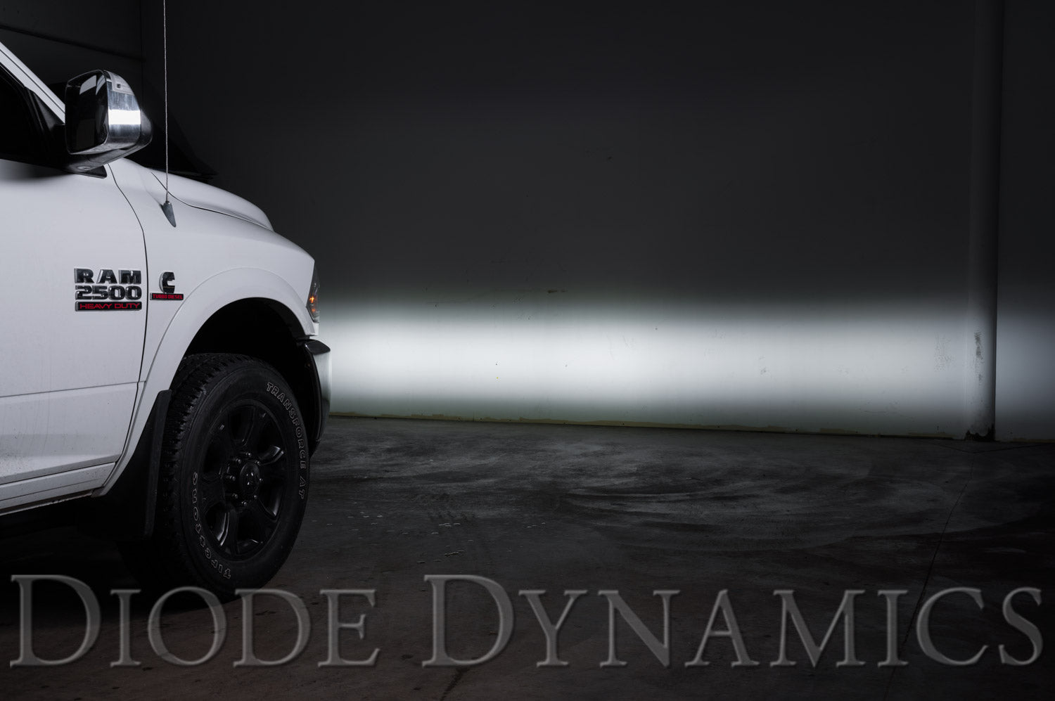 SS3 LED Fog Light Kit for 2010-2018 Ram 2500/3500 White SAE Fog Sport w/ Backlight Diode Dynamics
