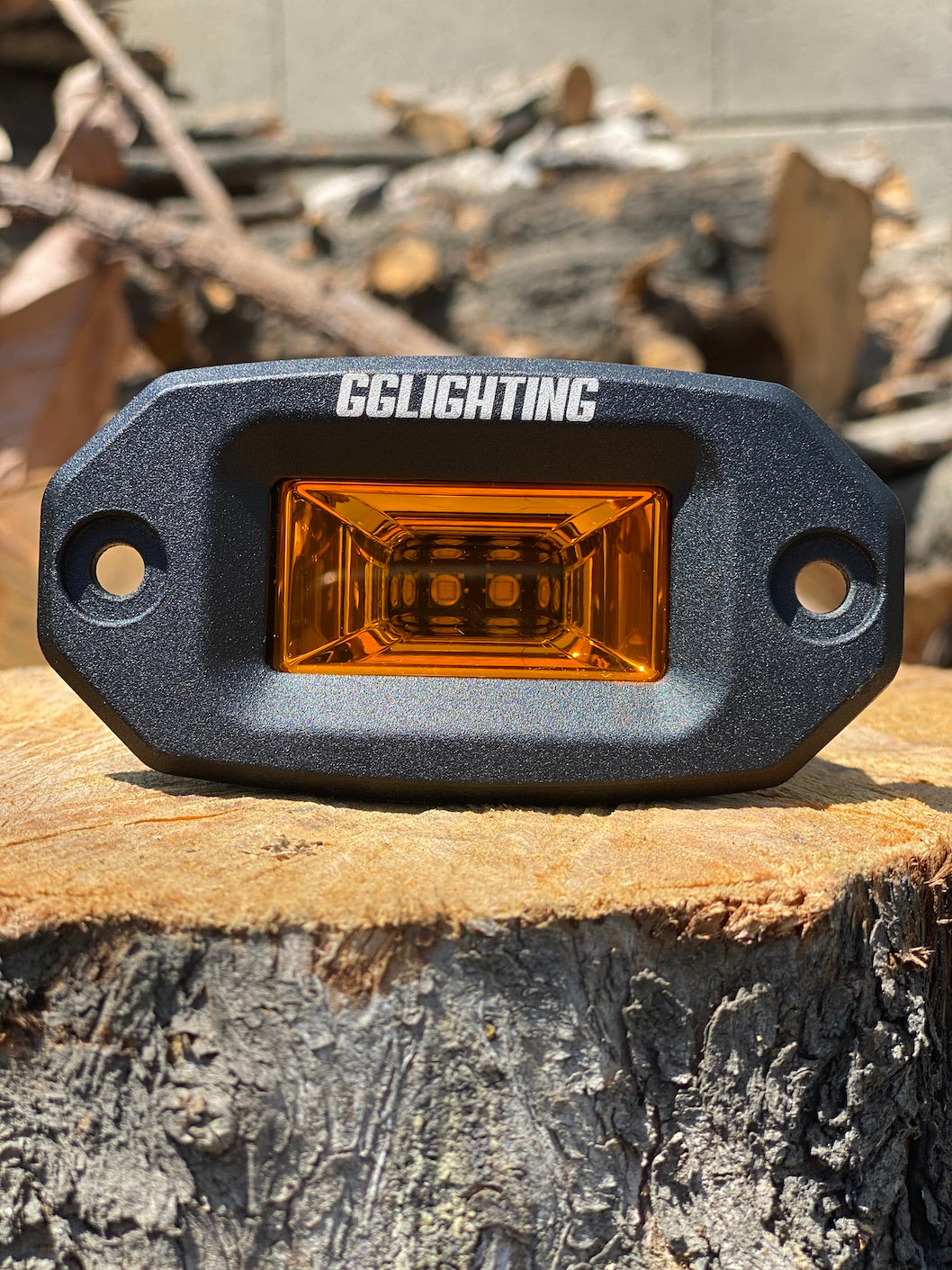 Amber Compact Flush Mount LED Pod reverse front off road utv truck pickup bumper light