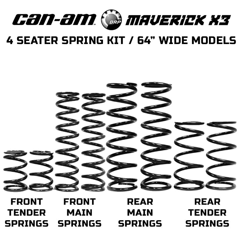 Can-Am Maverick X3 64" 4-Seat Spring Kit (2017-2021)
