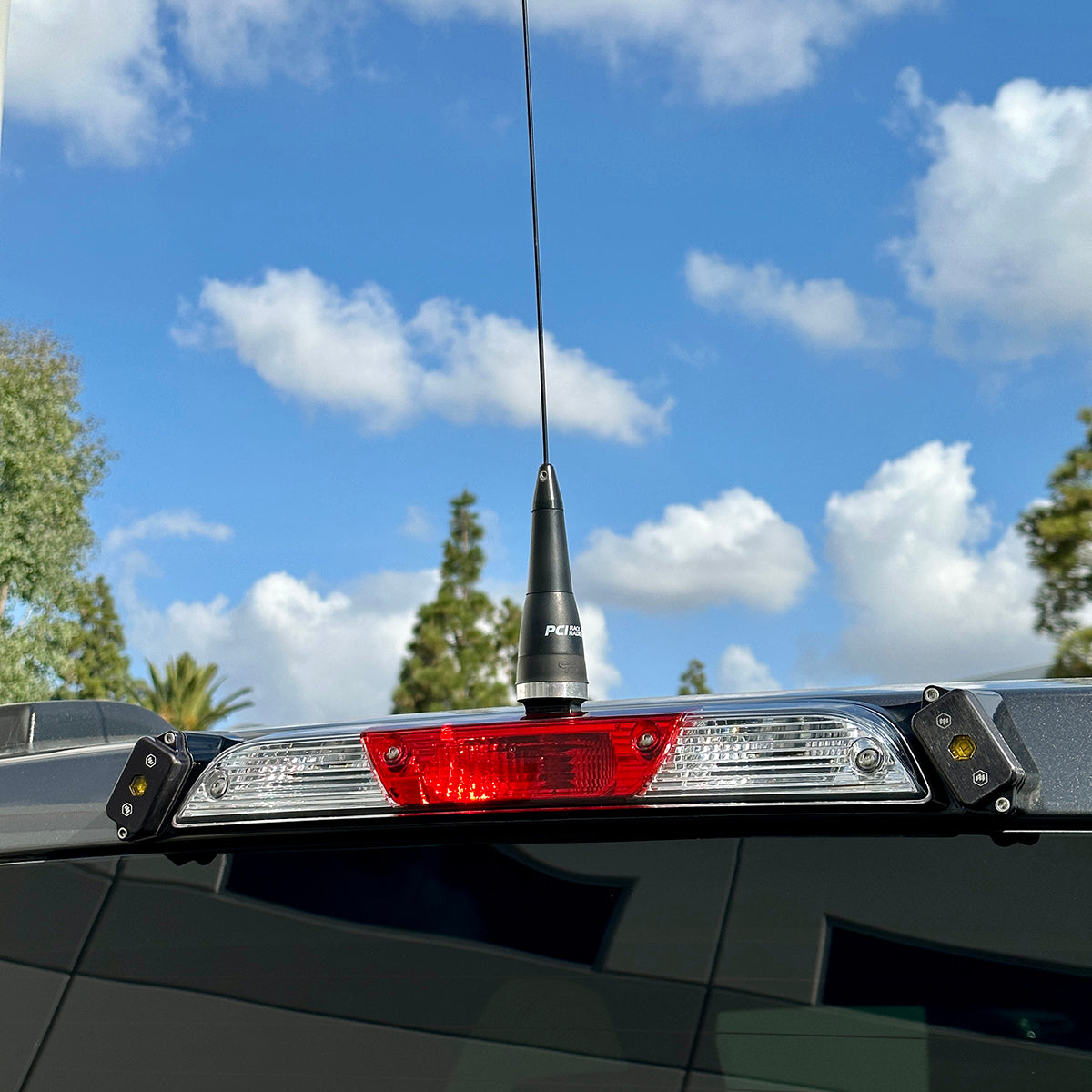 Brake Light Antenna Mount with LEDs