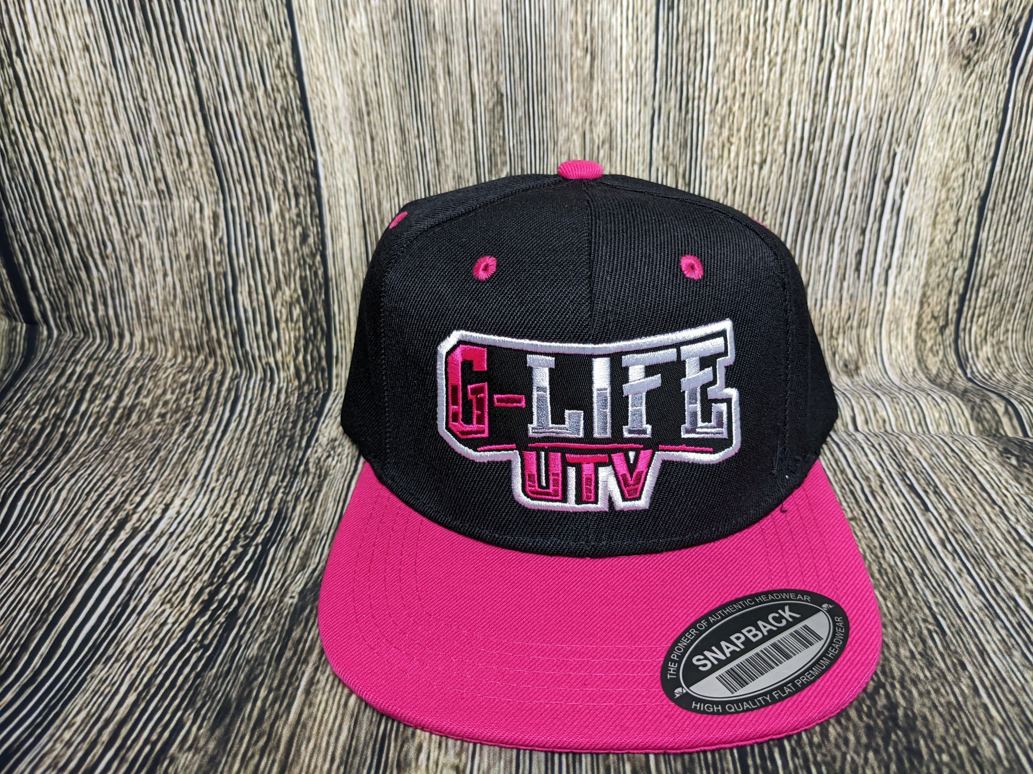 G Life UTV - Black/Pink Snapback Hat