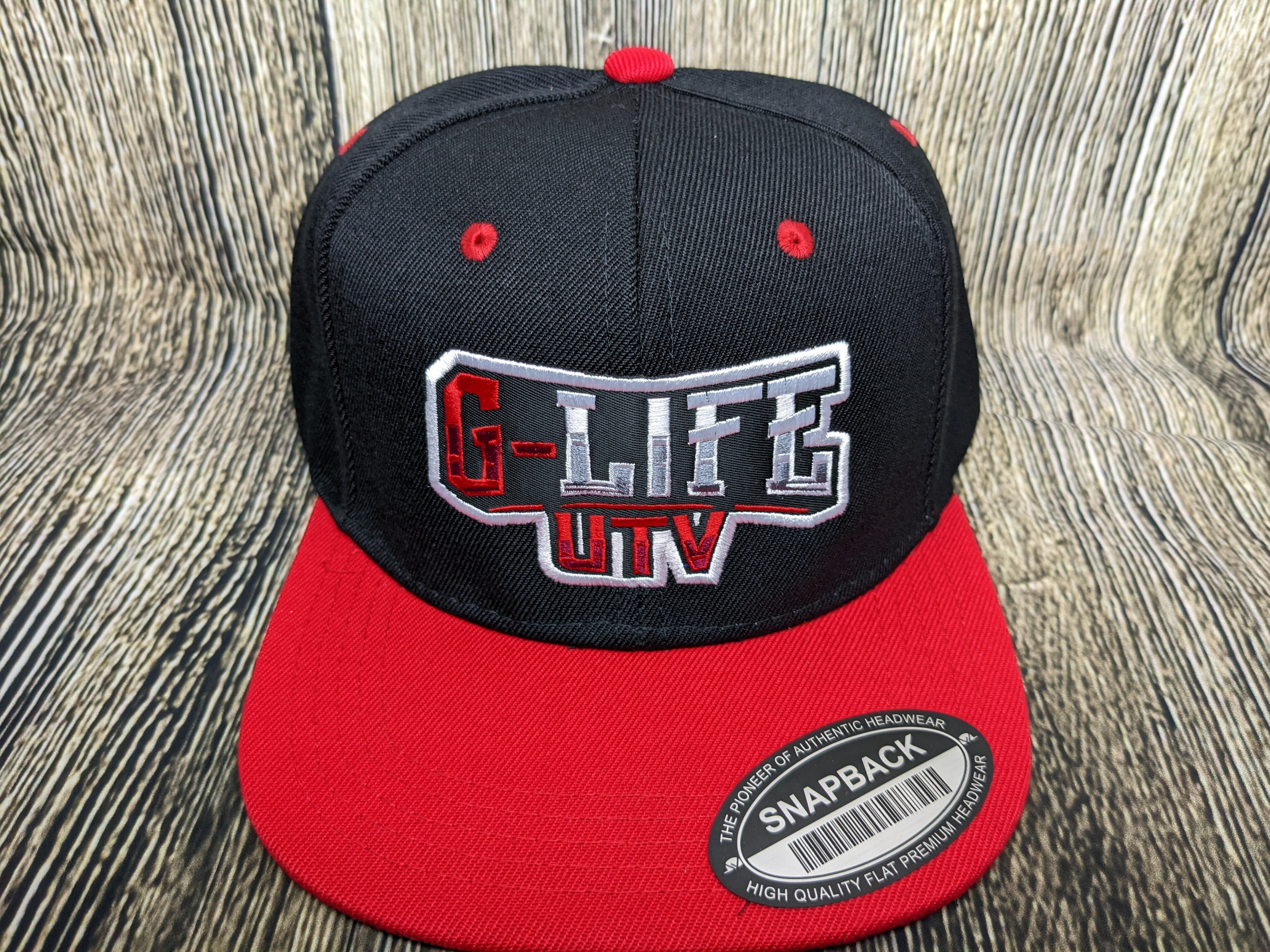 G Life UTV - Black/Red Snapback Hat