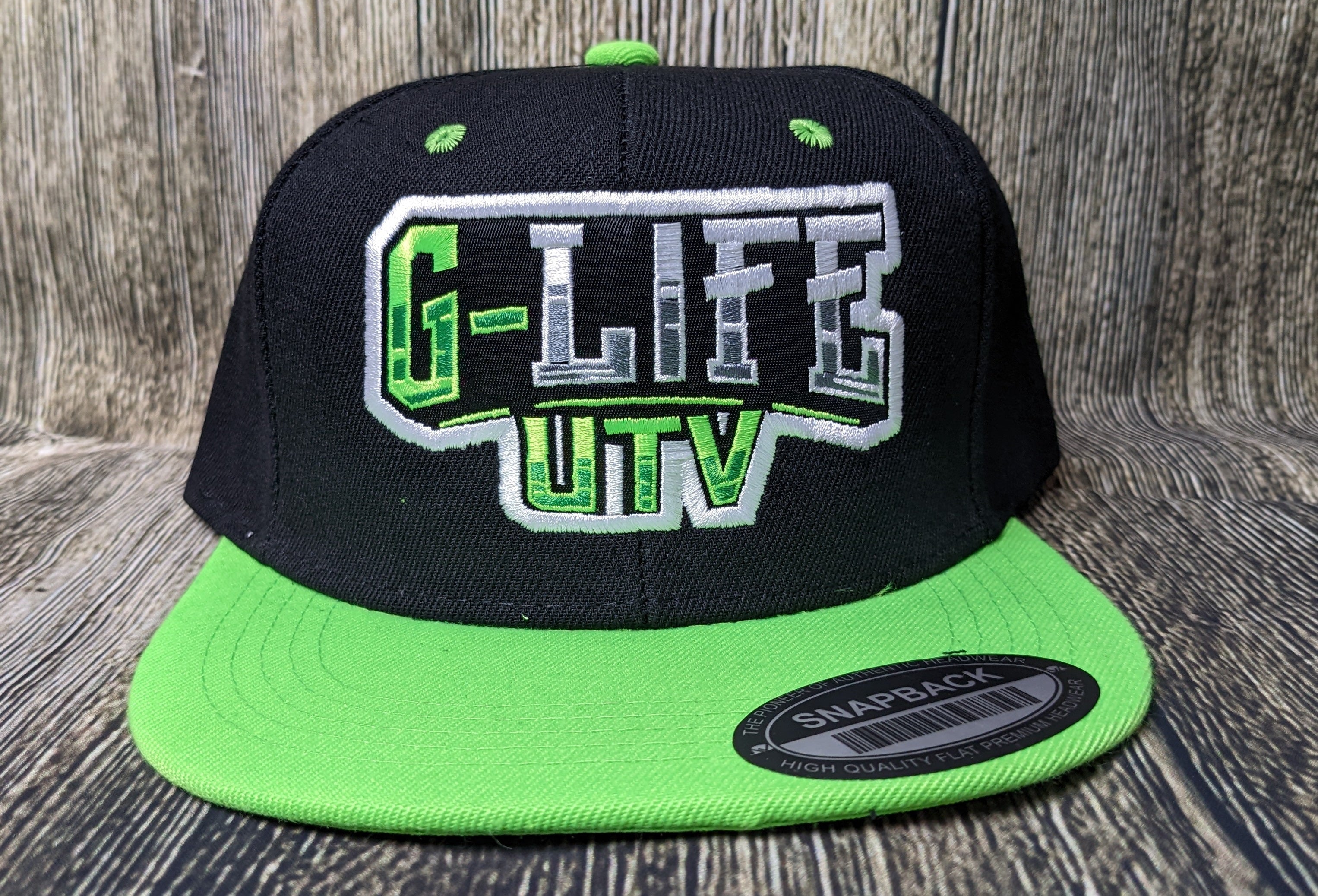 G Life UTV - Black/Green Snapback Hat