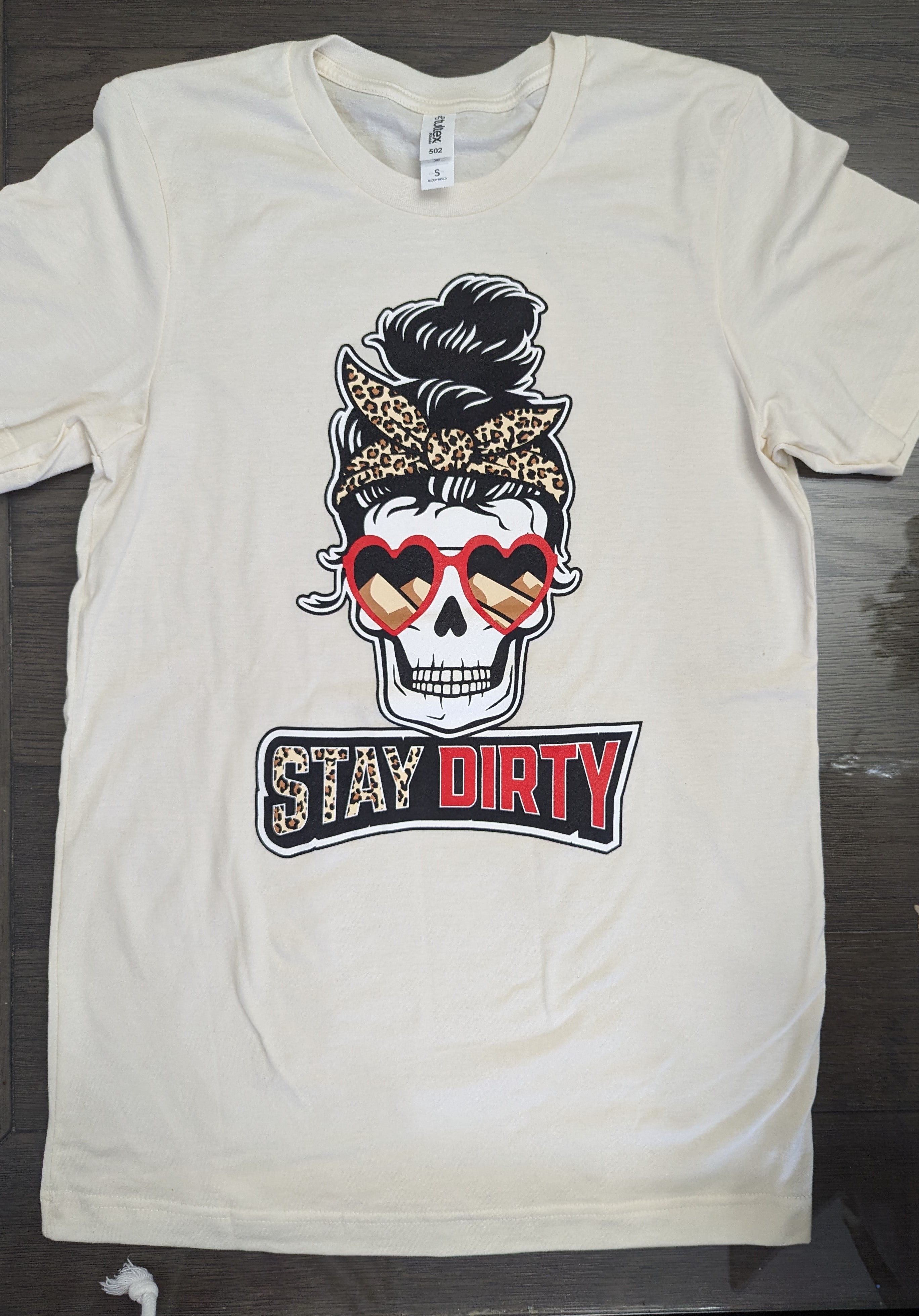 Womens Skull - Stay Dirty - Shirt