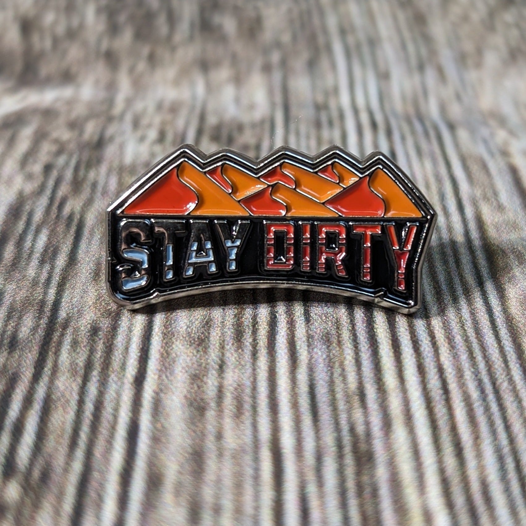 Enamel Lapel Pin - Stay Dirty Dunes - Hat/Shirt