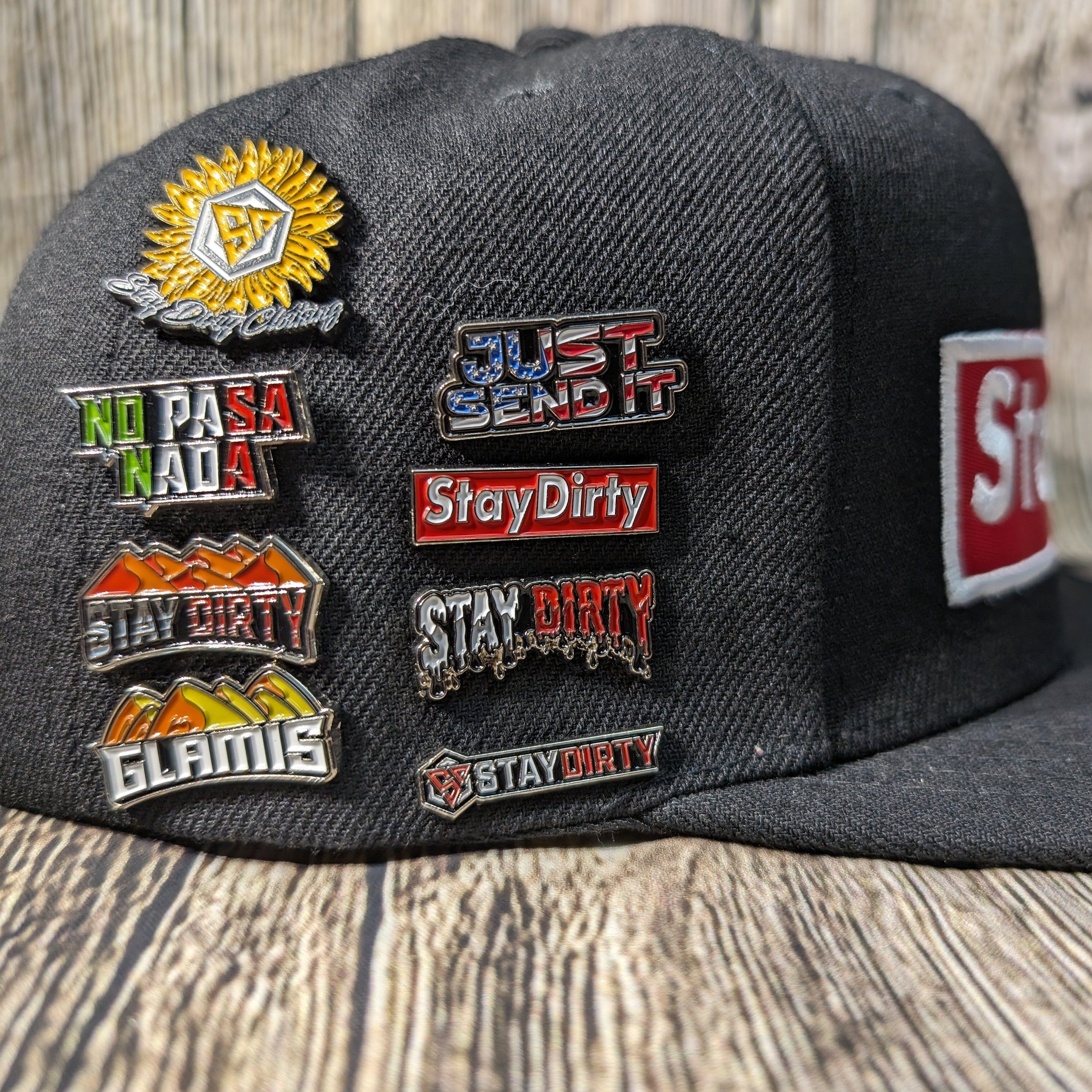 Enamel Lapel Pin - Stay Dirty Drip - Hat/Shirt