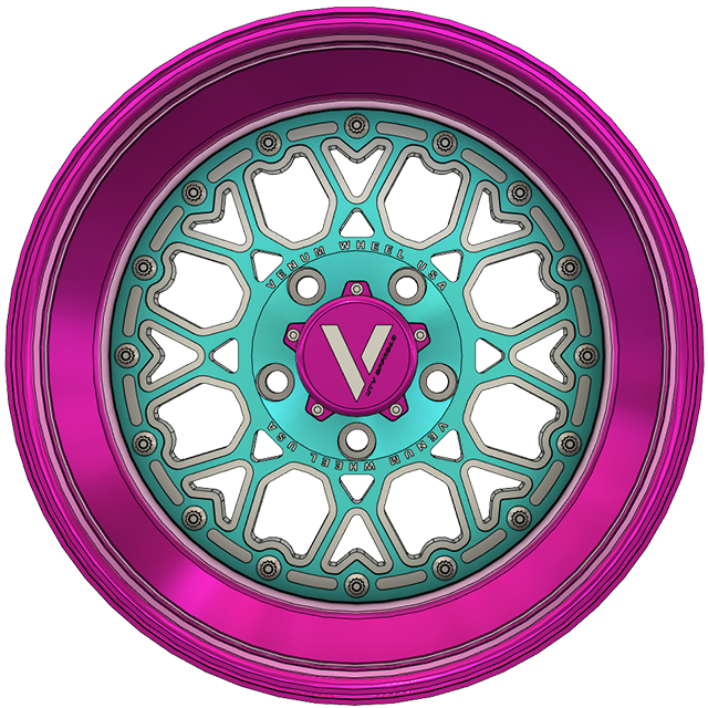 V-3 UTV Wheels Billet Aluminum Lightweight For Polaris Pro R