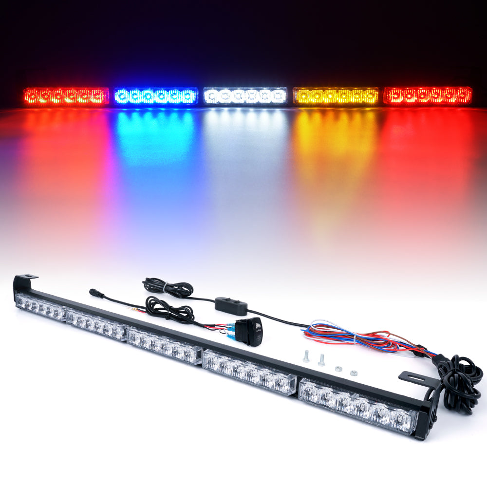 Rear Chase Strobe Light Bar blue