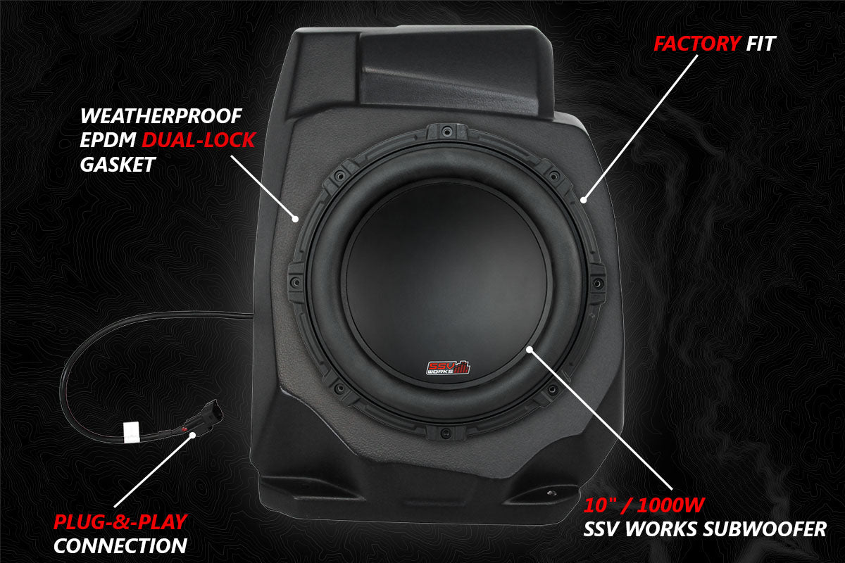 2020-2023 Polaris RZR Pro SSV 5-Speaker Plug-&-Play System