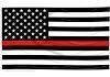 THIN RED LINE 3X5 FLAG