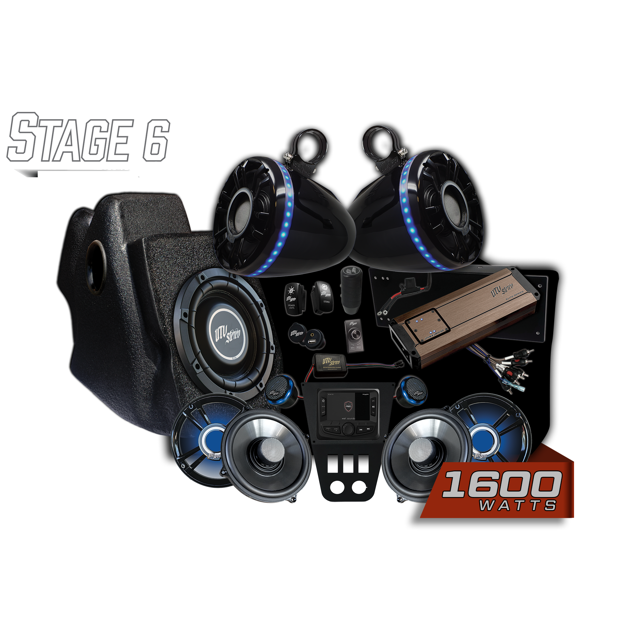 RZR® Pro Series Elite Stage 6 Stereo Kit | UTVS-PRO-S6-E