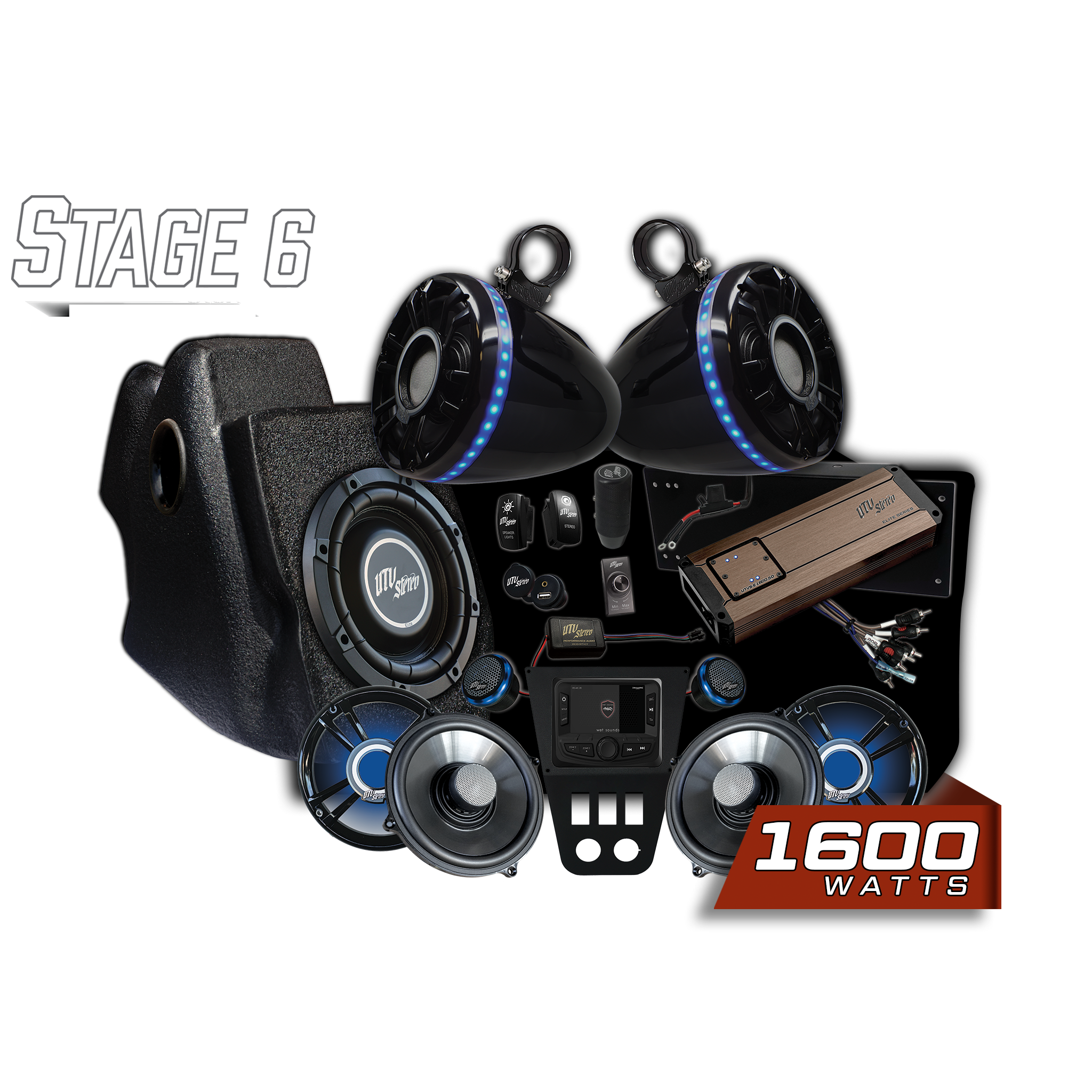 RZR® Pro Series Elite Stage 6 Stereo Kit | UTVS-PRO-S6-E