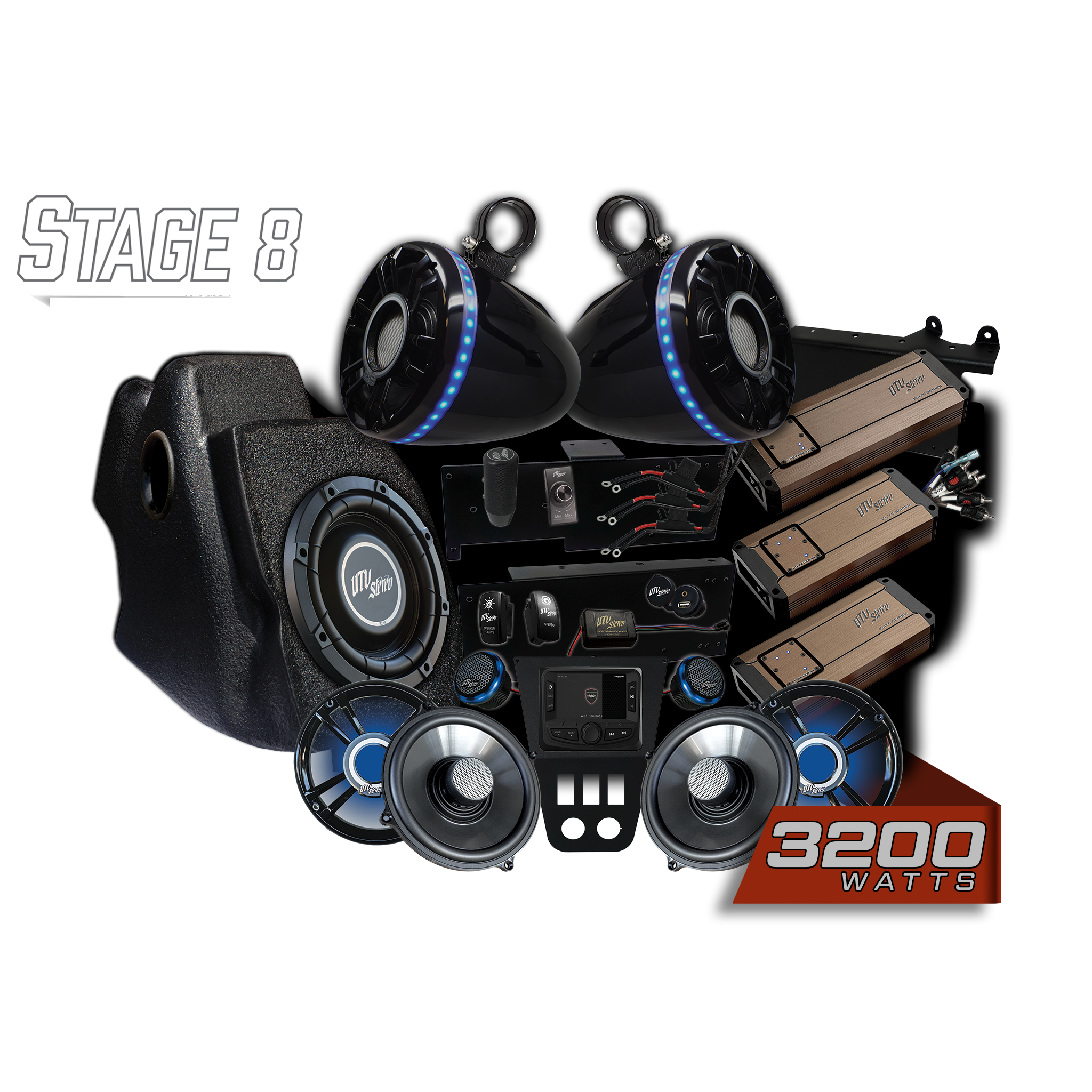 RZR® Pro Series Elite Stage 8 Stereo Kit | UTVS-PRO-S8-E