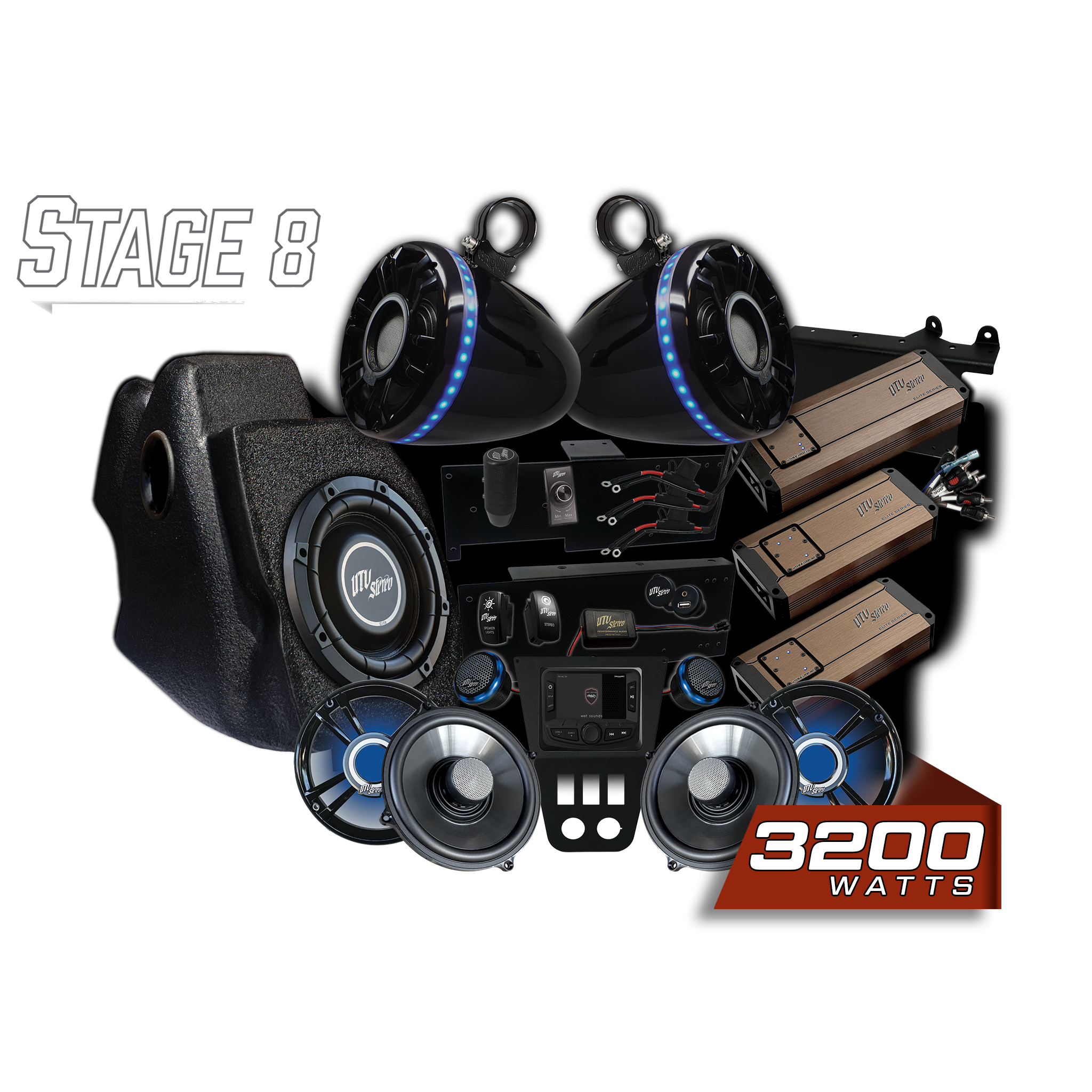 RZR® Pro Series Elite Stage 8 Stereo Kit | UTVS-PRO-S8-E