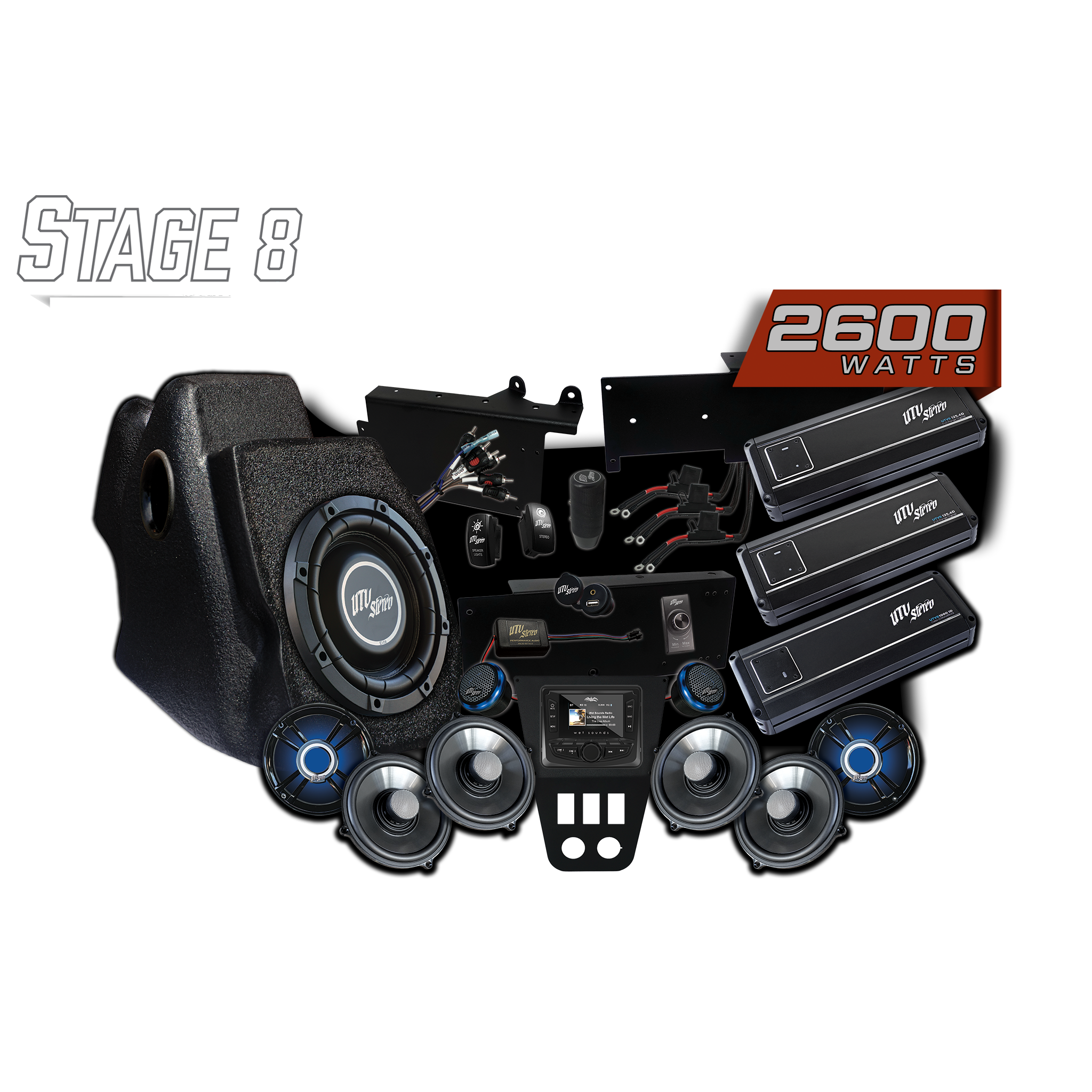 RZR® Pro Series Signature Stage 8 Stereo Kit | UTVS-PRO-S8-S
