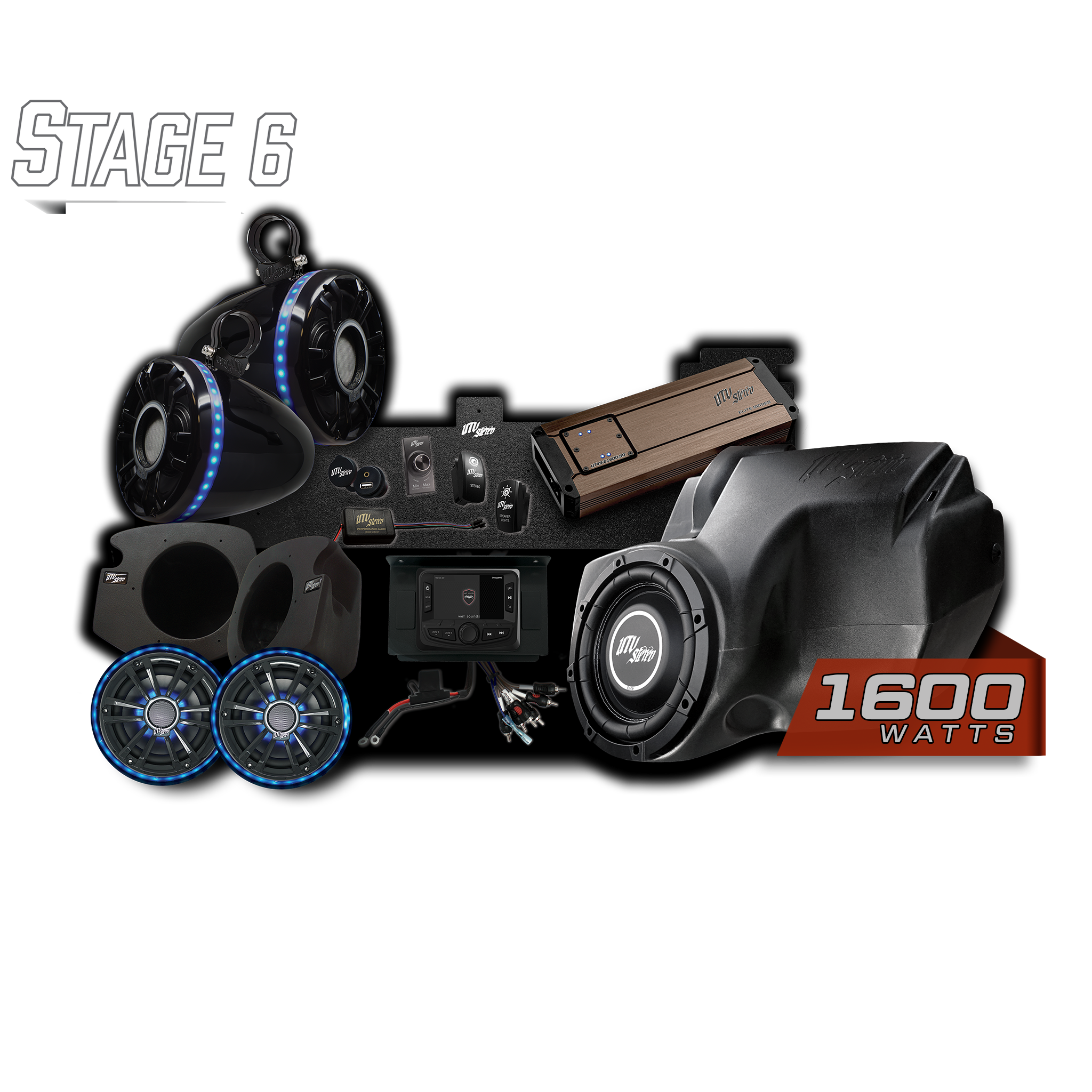 RZR® Elite Series Stage 6 Stereo Kit | UTVS-RZR-S6-E