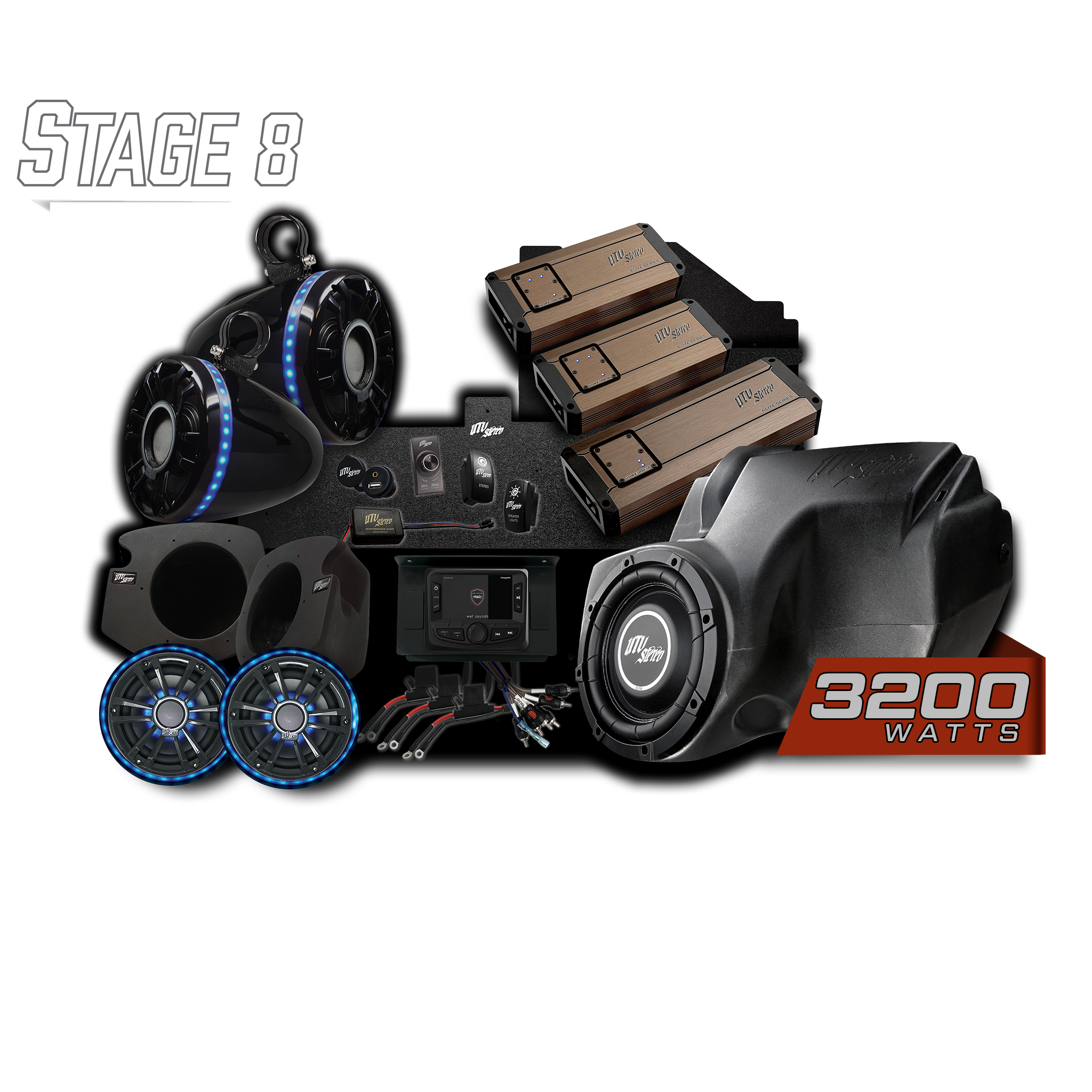 RZR® Elite Series Stage 8 Stereo Kit | UTVS-RZR-S8-E