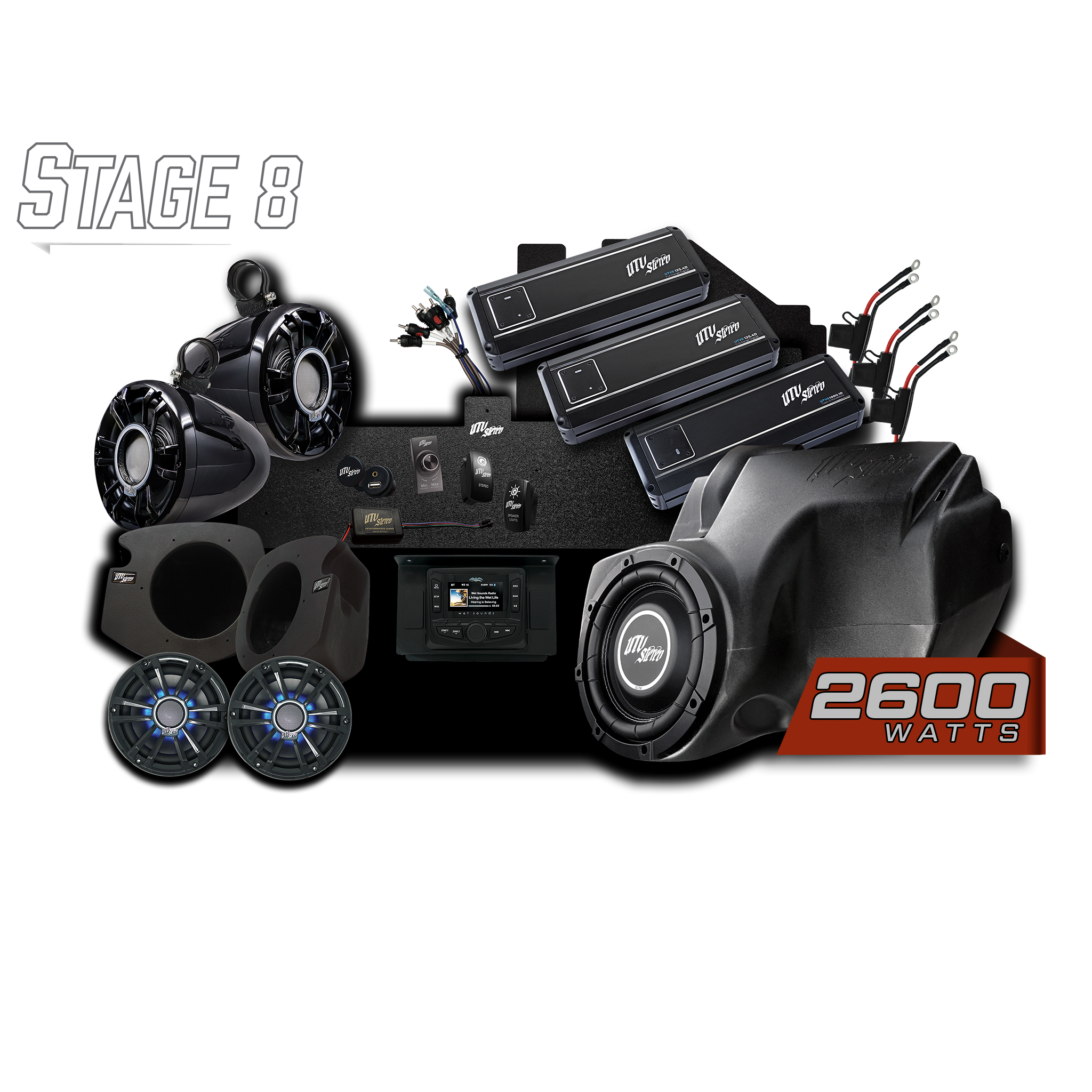 RZR® Signature Series Stage 8 Stereo Kit | UTVS-RZR-S8-S