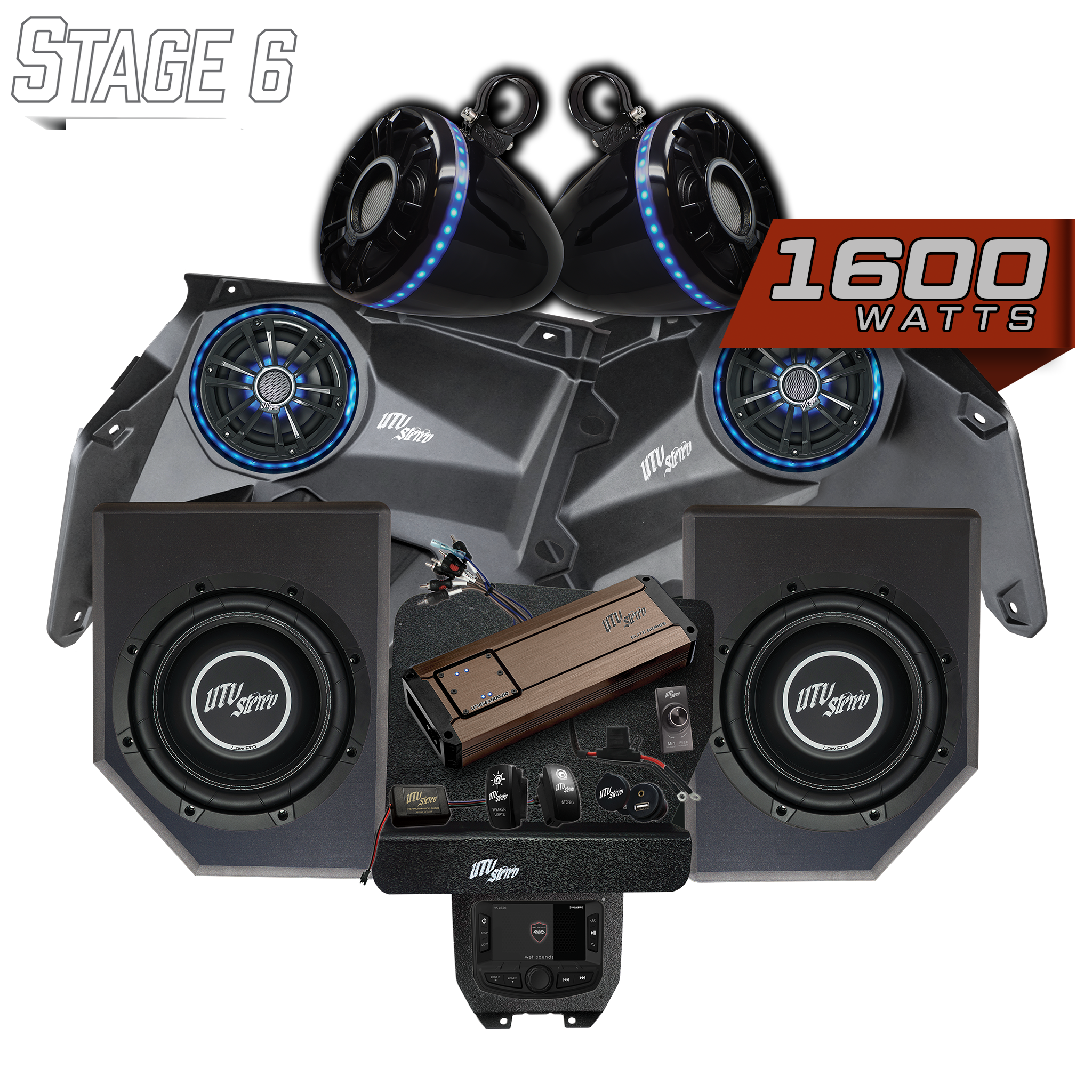 Can-Am® X3 Elite Series Stage 6 Stereo Kit | UTVS-X3-S6-E
