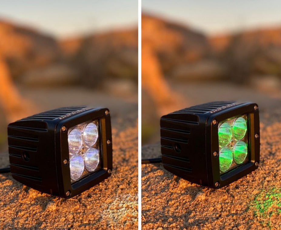 Green / White Dual Color Off Road LED Pod UTV Off Road Racing