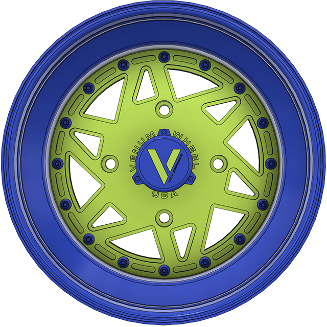 V-1 UTV Wheels Billet Aluminum Lightweight For Can Am RZR YXZ