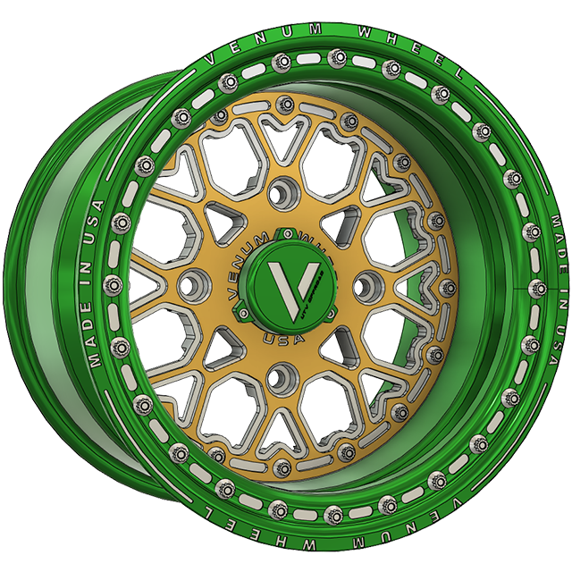 V-3 Beadlock UTV Wheels Lightweight Billet Aluminum For Can Am RZR YXZ