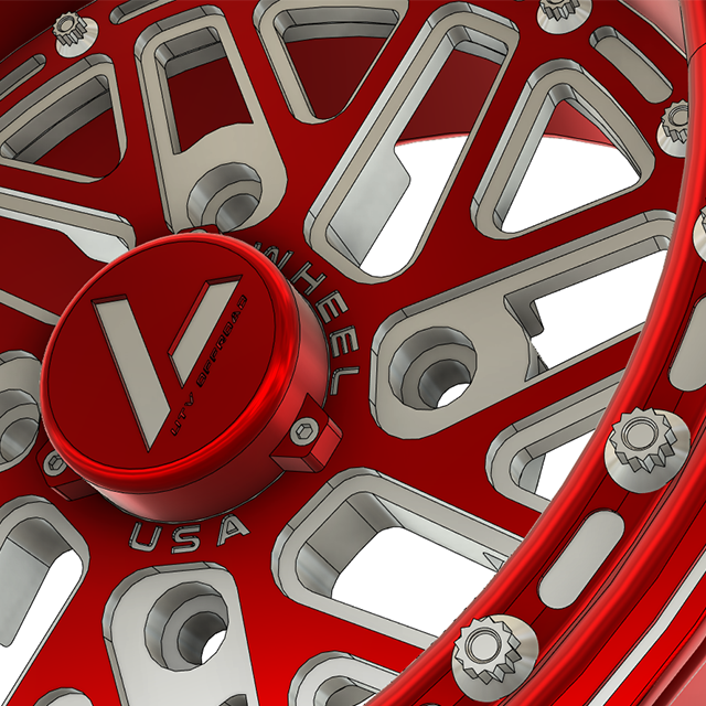 V-4 Beadlock UTV Wheels Lightweight Billet Aluminum For Can Am RZR YXZ