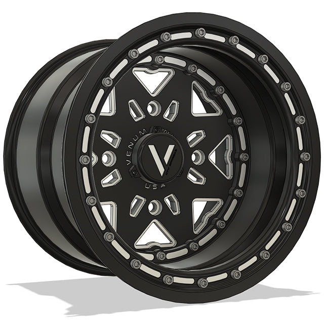 V-6 Beadlock UTV Wheels Lightweight Billet Aluminum For Can Am RZR YXZ