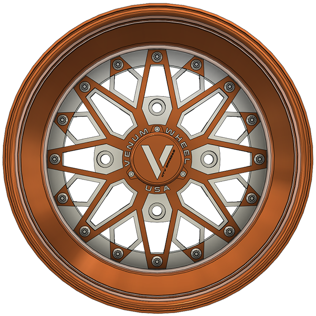 V-8 UTV Wheels Billet Aluminum Lightweight For Can Am Rzr Yxz