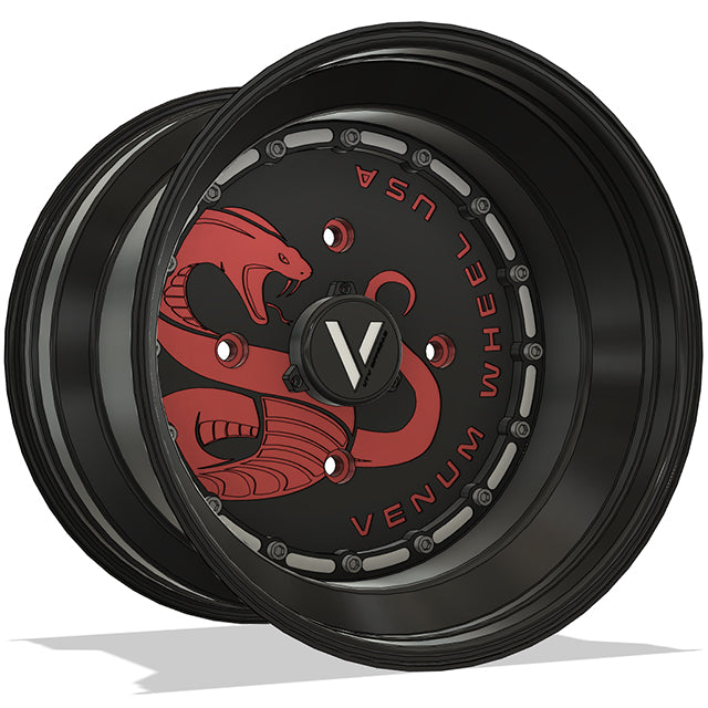 V-12 UTV Wheels Billet Aluminum Custom Engrave For Can Am Rzr Yxz