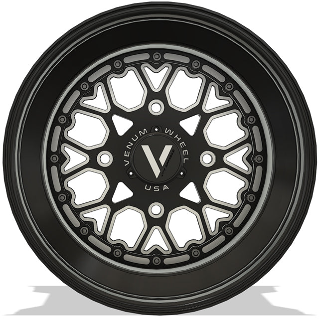 V-3 UTV Wheels Billet Aluminum Lightweight For Can Am Rzr Yxz